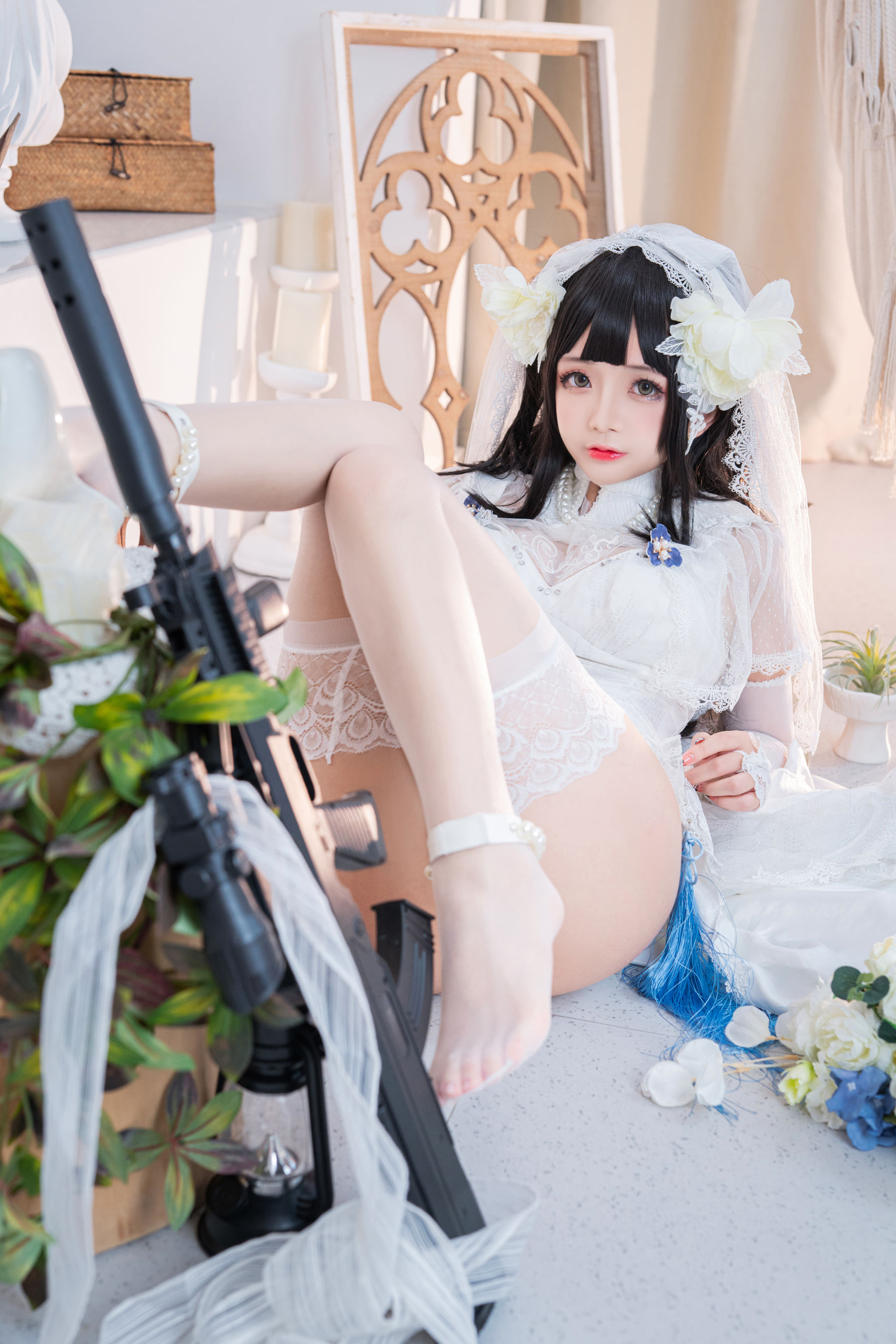 Cosplay日奈娇 - 95式婚纱-图13