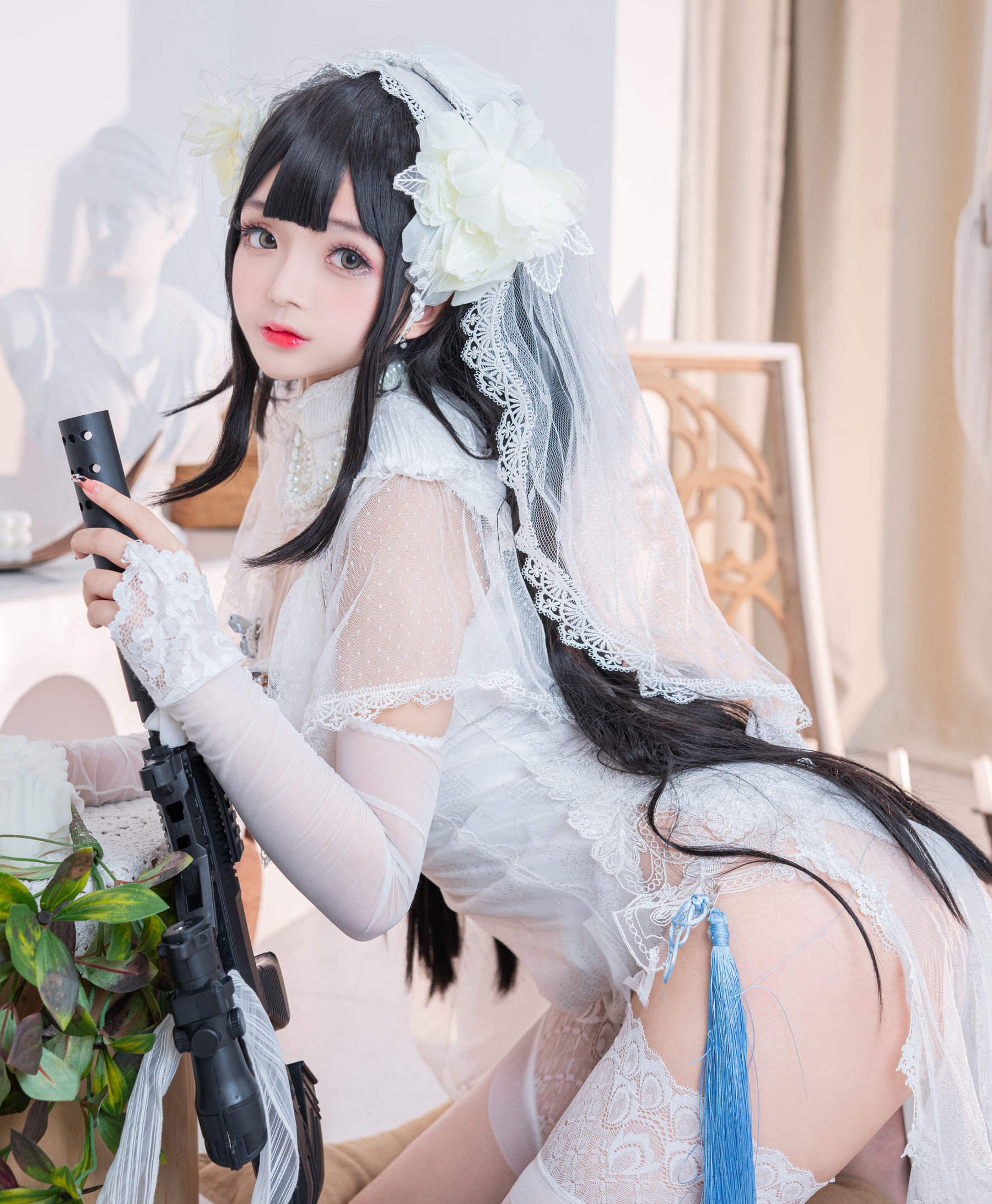 Cosplay日奈娇 - 95式婚纱-图15