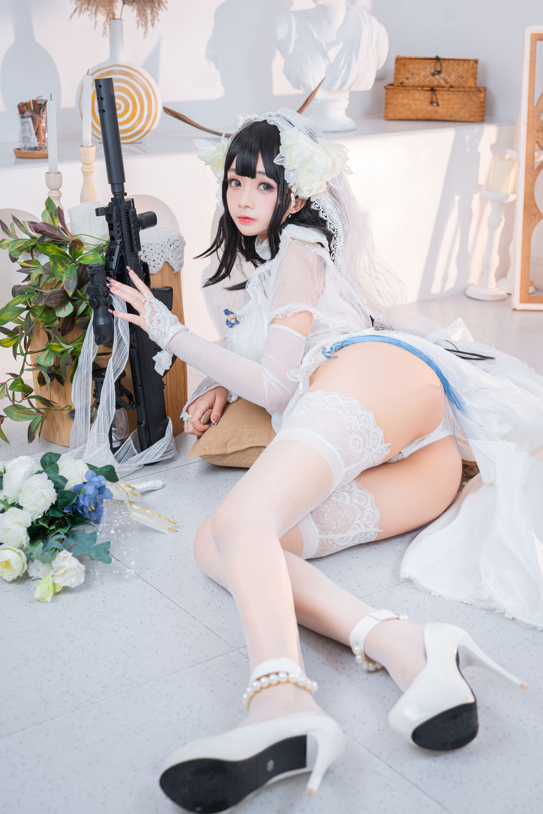 Cosplay日奈娇 - 95式婚纱-图16