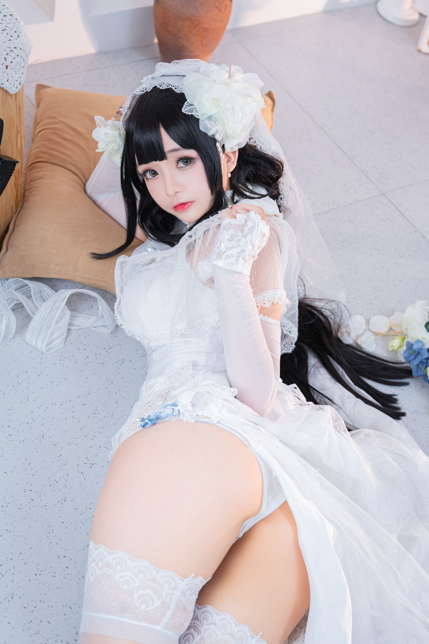 Cosplay日奈娇 - 95式婚纱-图18