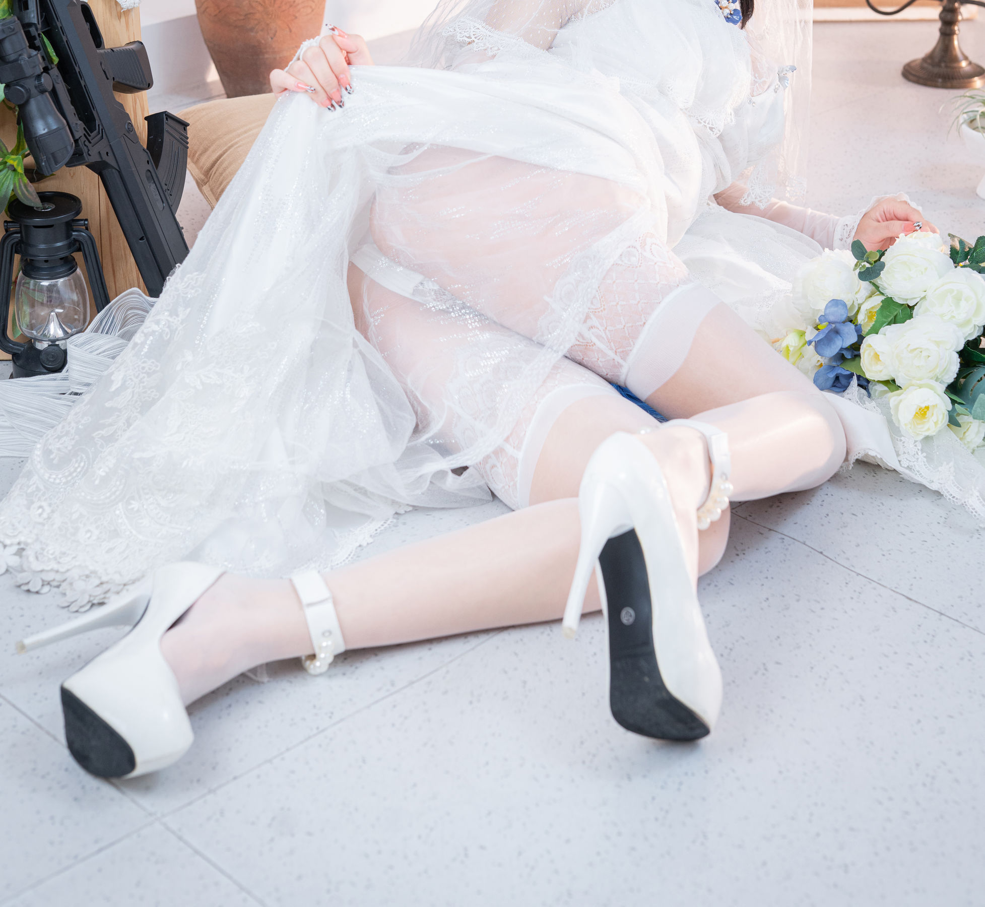 Cosplay日奈娇 - 95式婚纱-图22