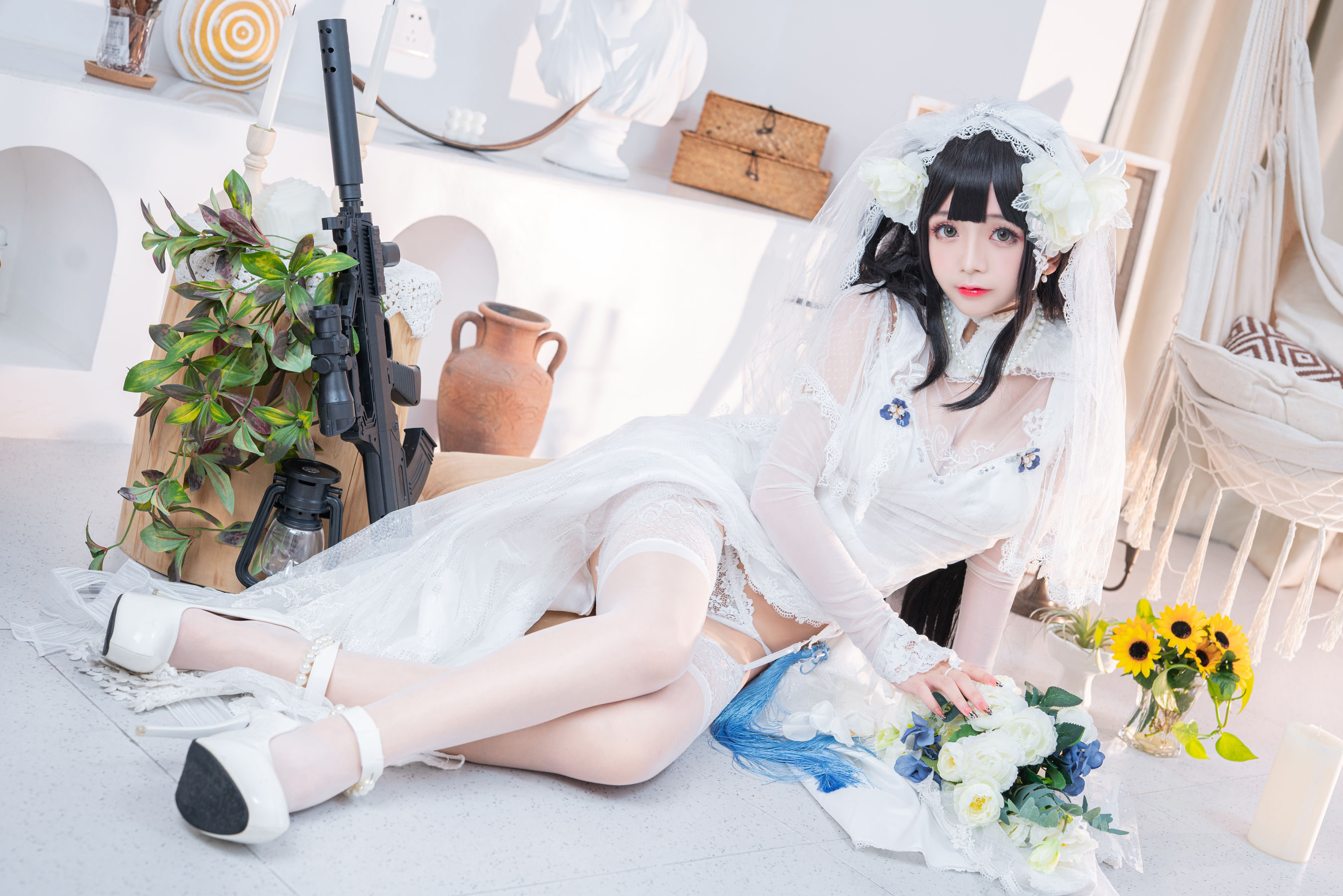 Cosplay日奈娇 - 95式婚纱-图23
