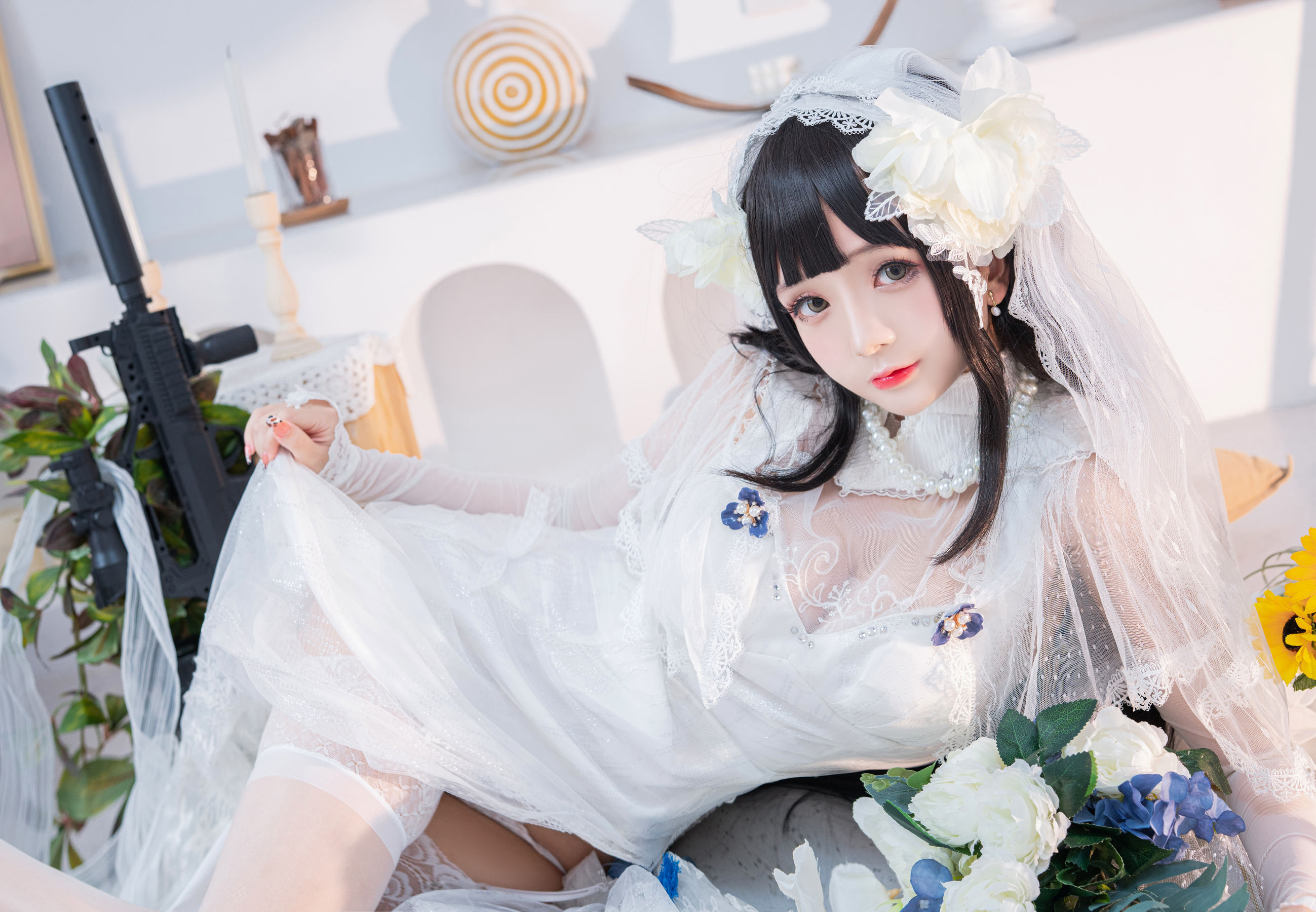 Cosplay日奈娇 - 95式婚纱-图26