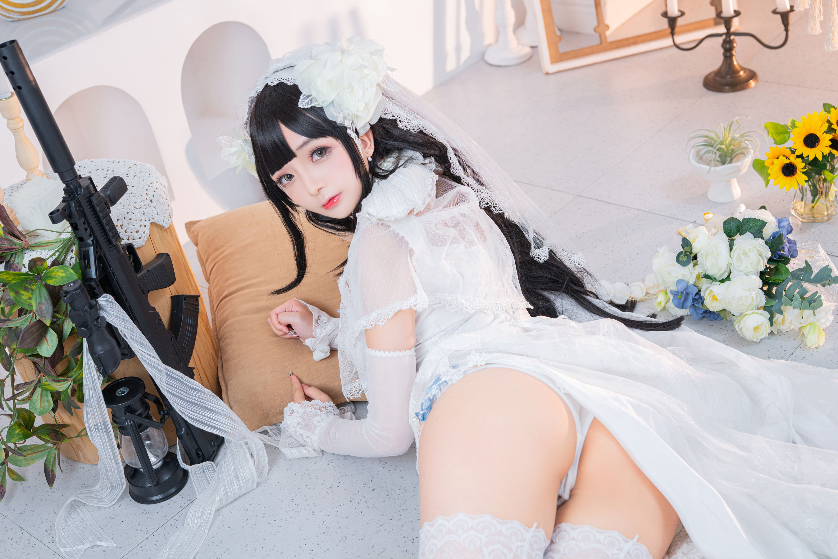 Cosplay日奈娇 - 95式婚纱-图34