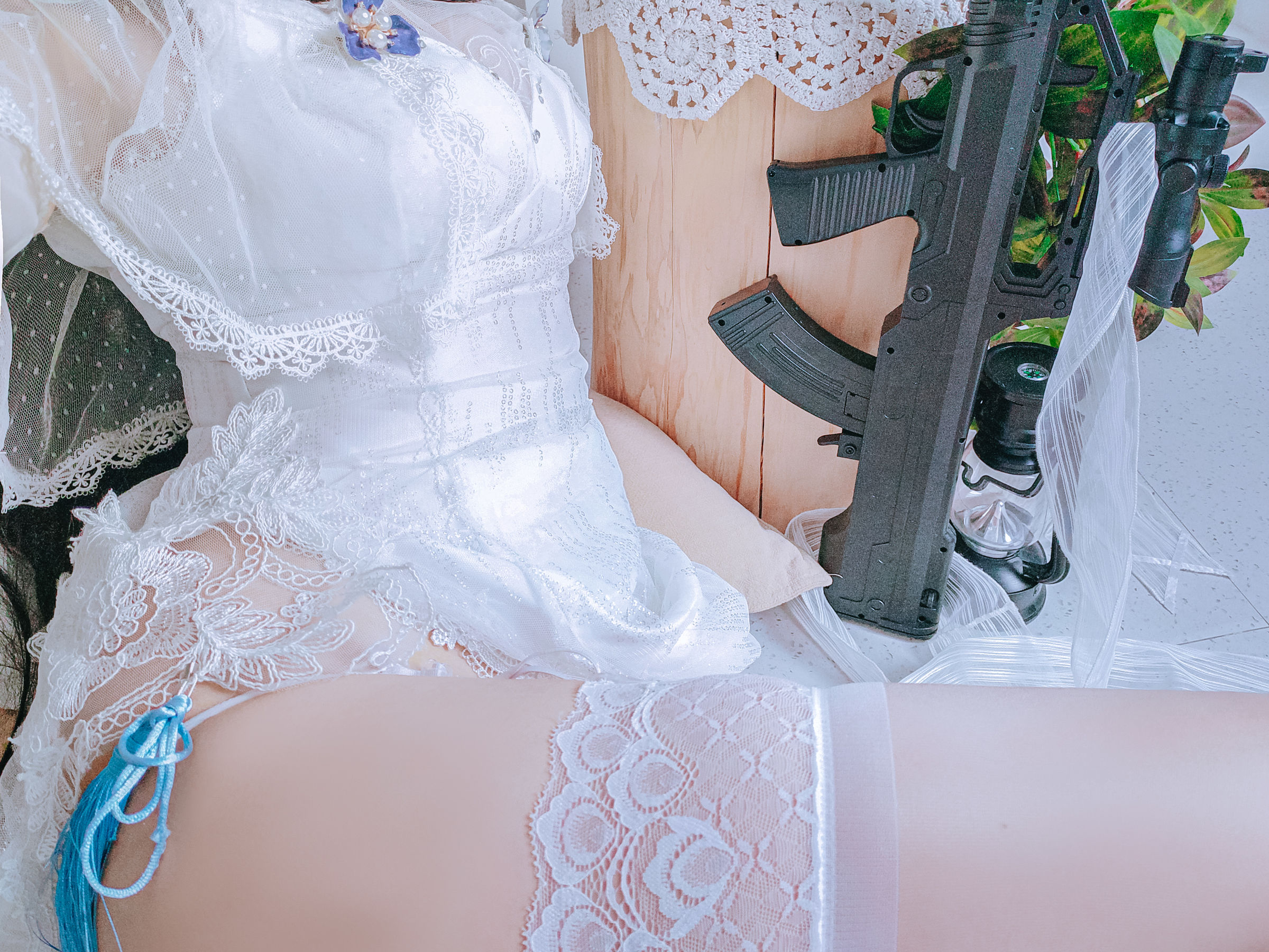 Cosplay日奈娇 - 95式婚纱-图41