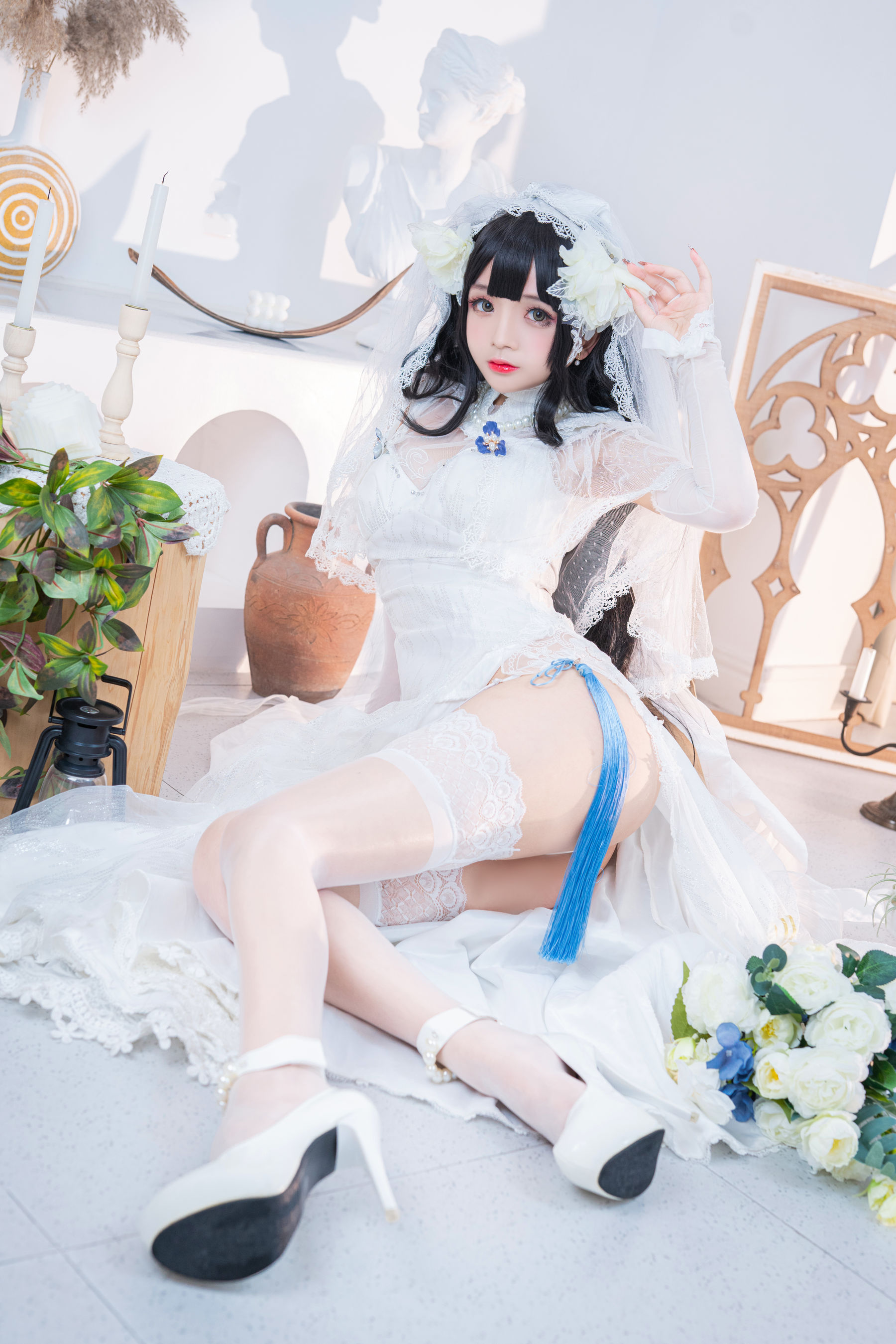 Cosplay日奈娇 - 95式婚纱-图4