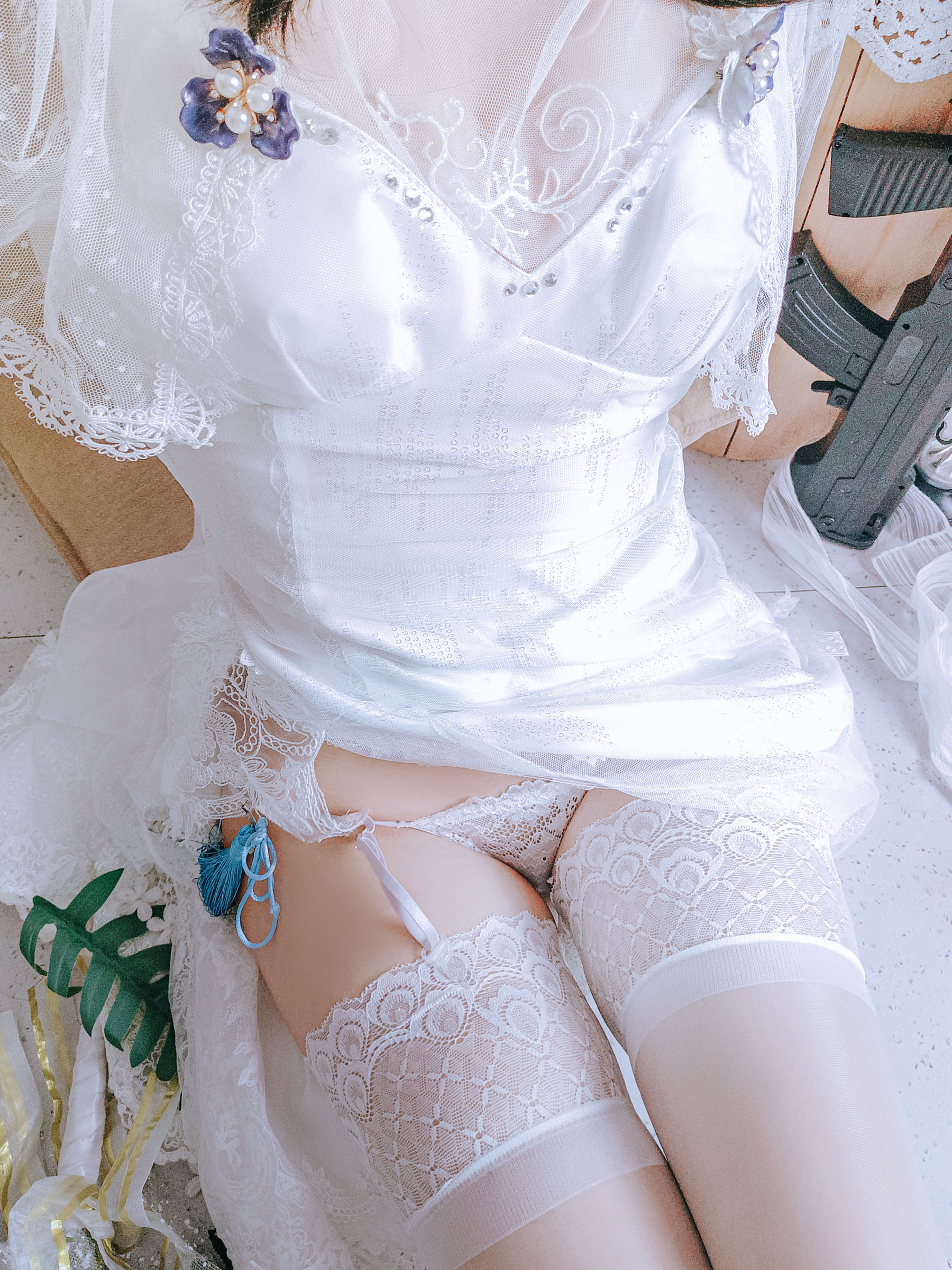 Cosplay日奈娇 - 95式婚纱-图49
