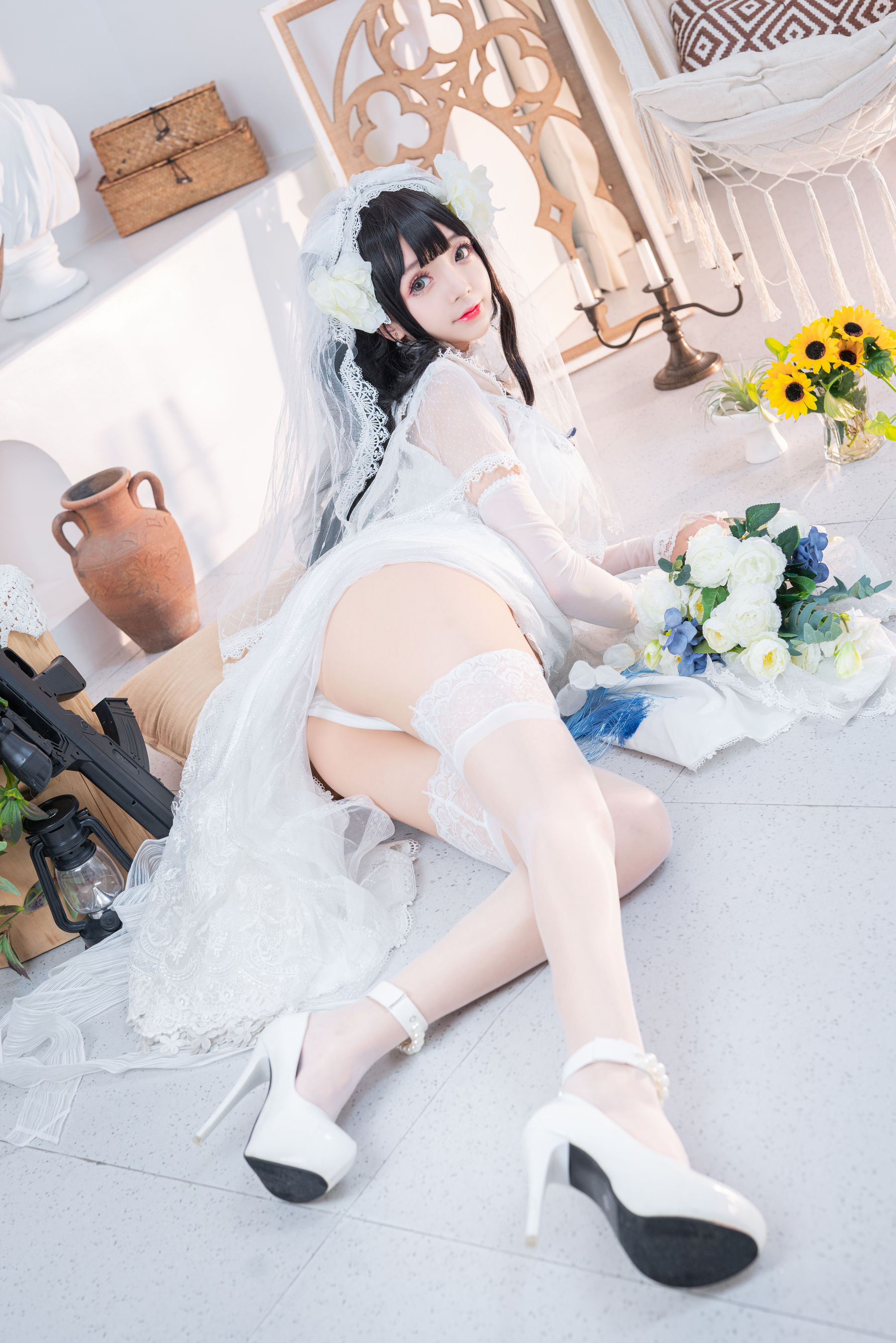 Cosplay日奈娇 - 95式婚纱-图7
