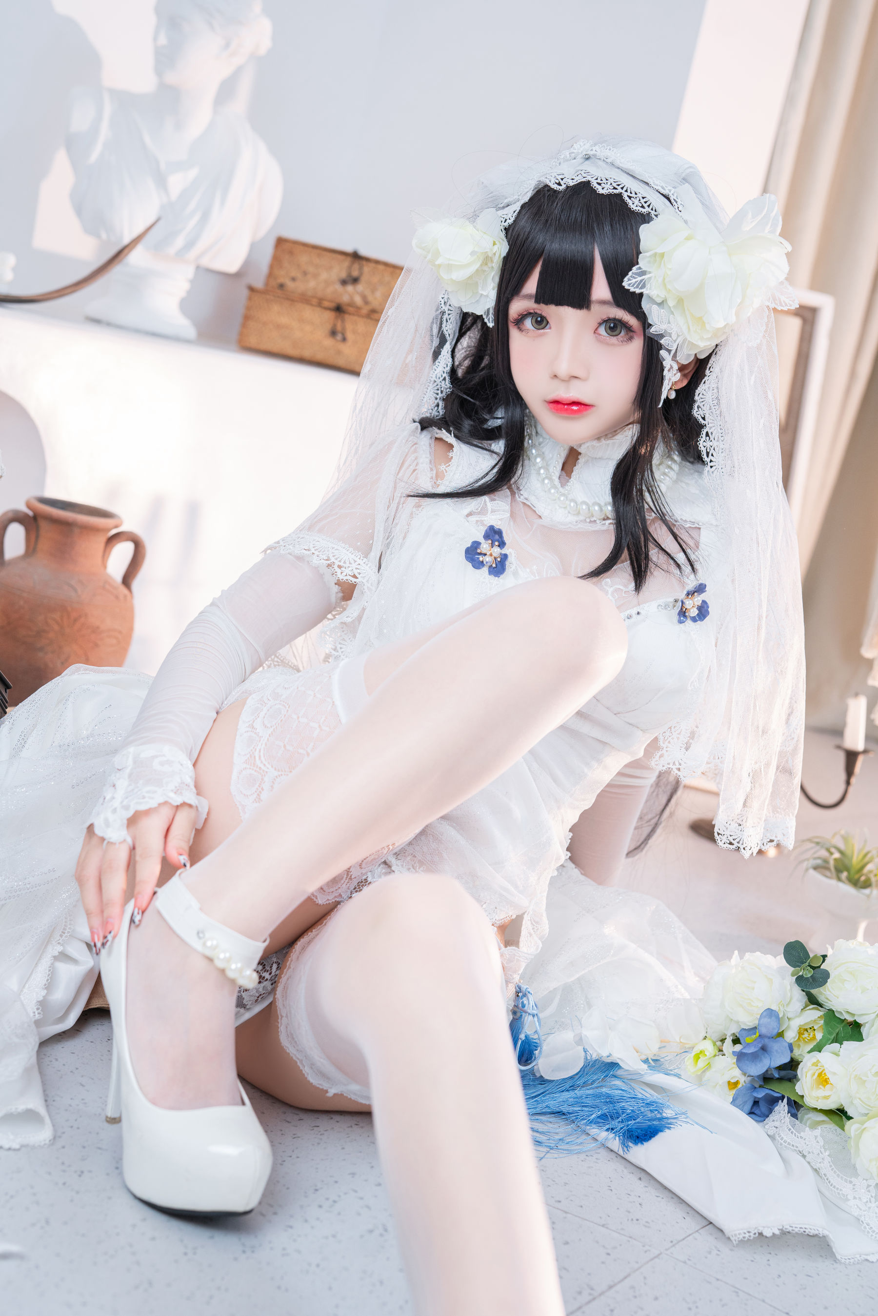 Cosplay日奈娇 - 95式婚纱-图8