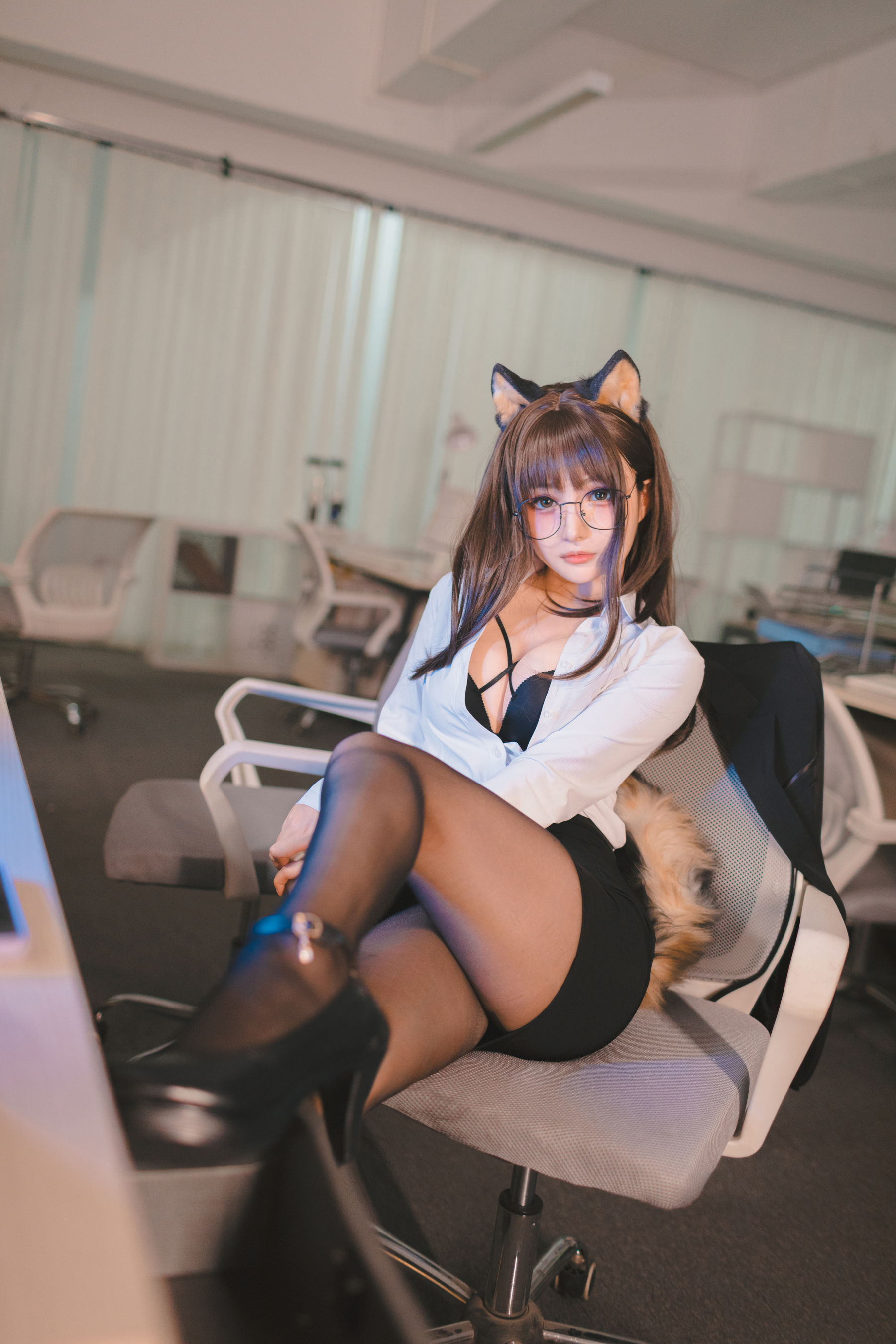 桜井宁宁 - 柴犬OL-图24