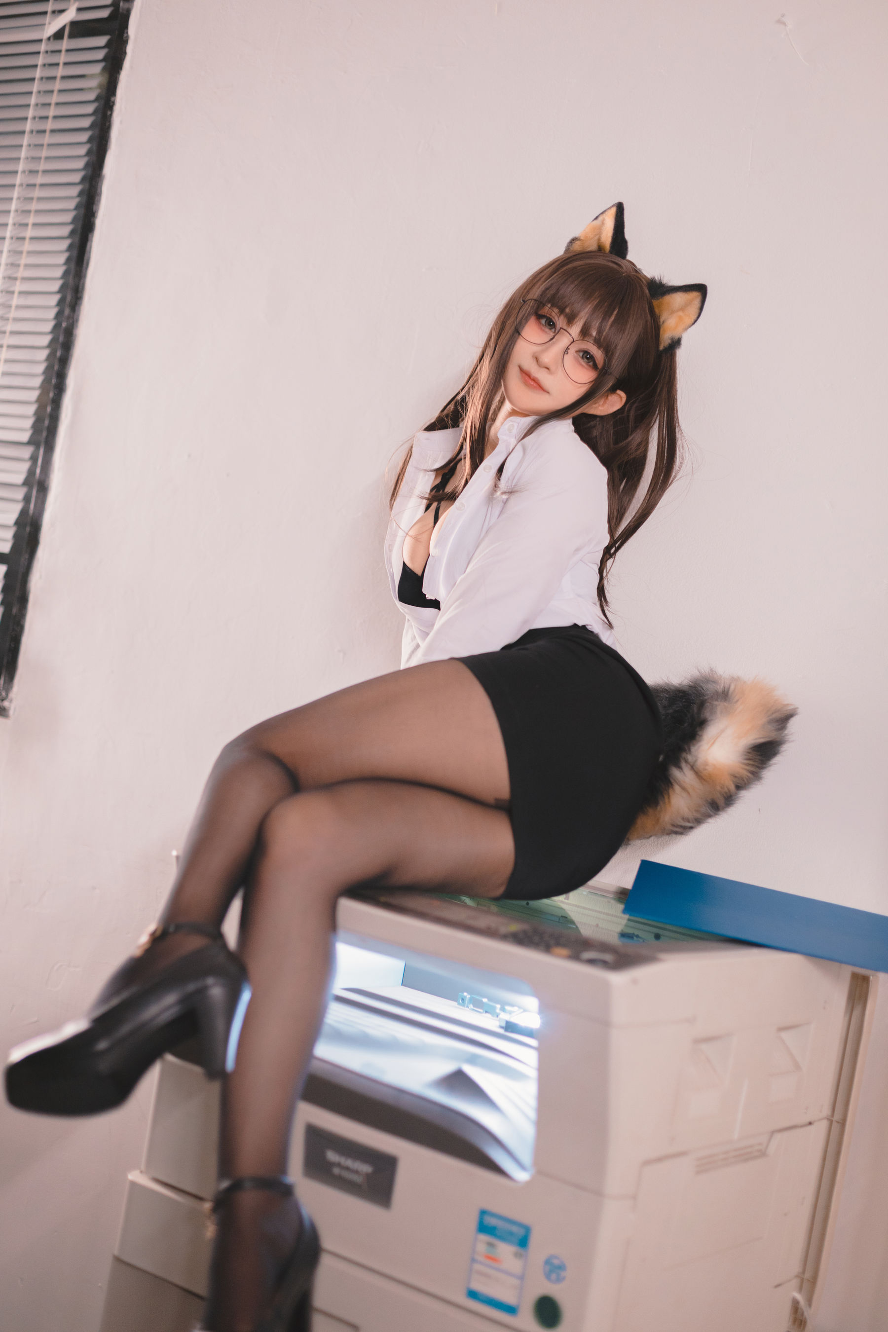 桜井宁宁 - 柴犬OL-图25