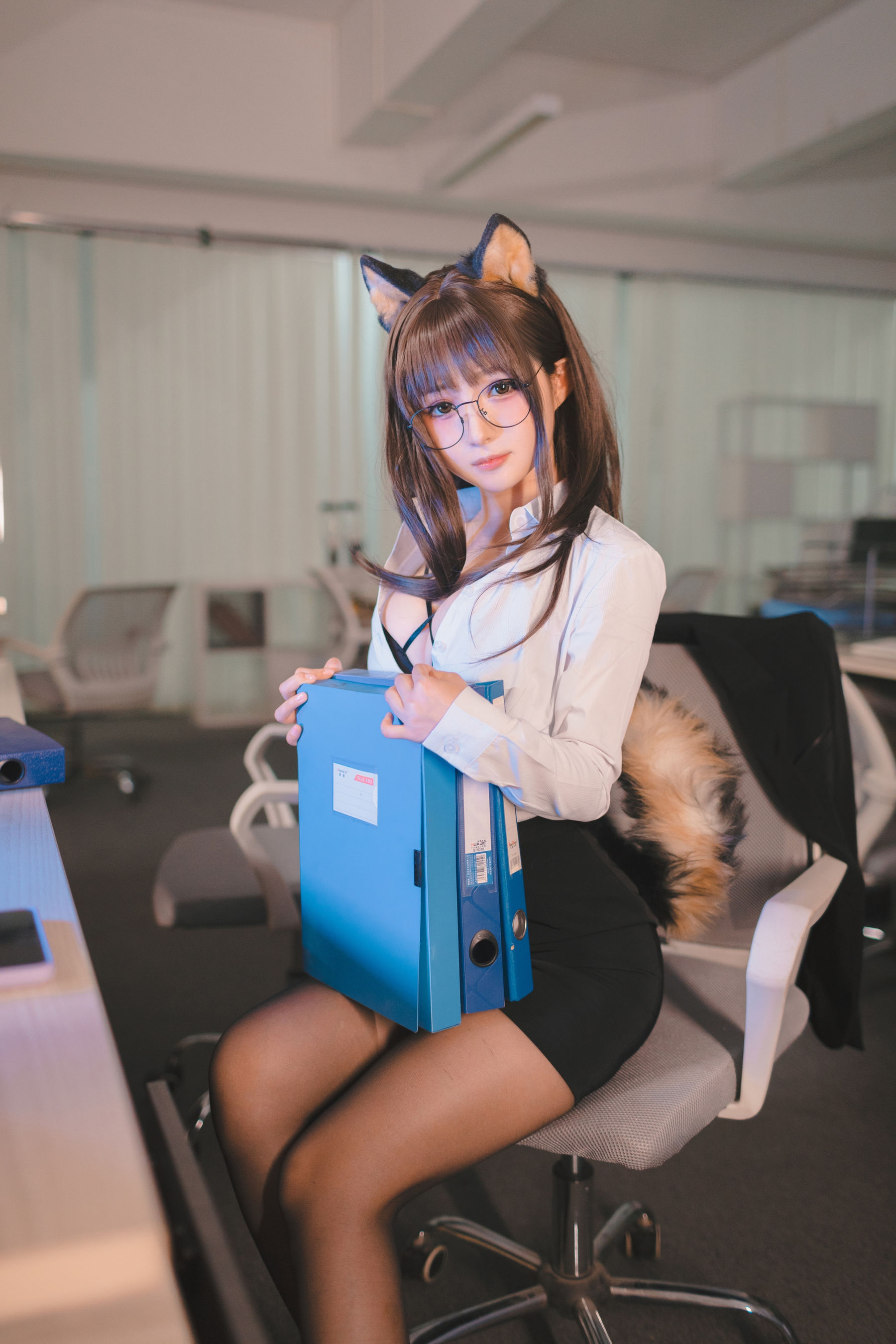 桜井宁宁 - 柴犬OL-图4