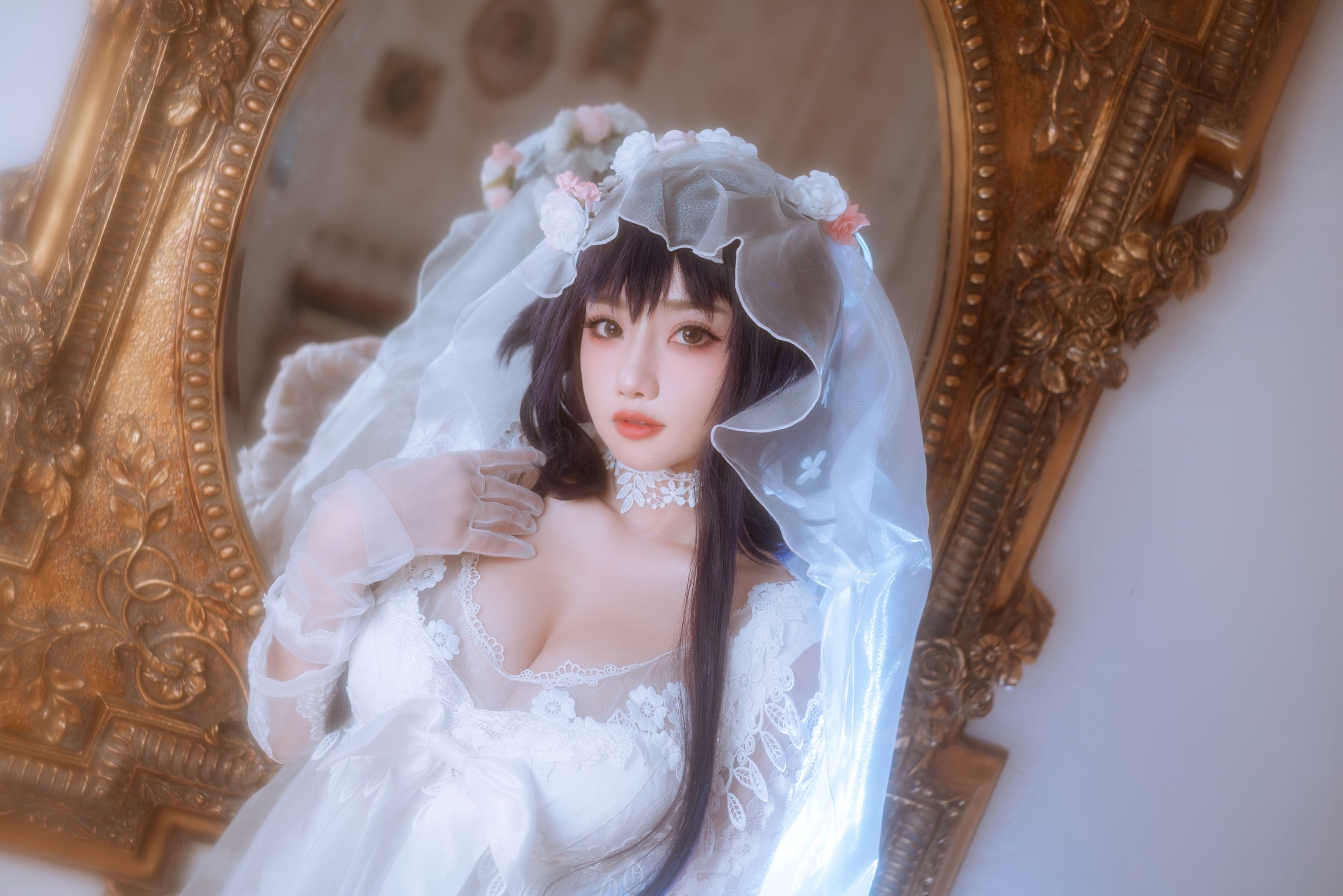 白嫩美少女鬼畜瑶 - 婚纱-图9