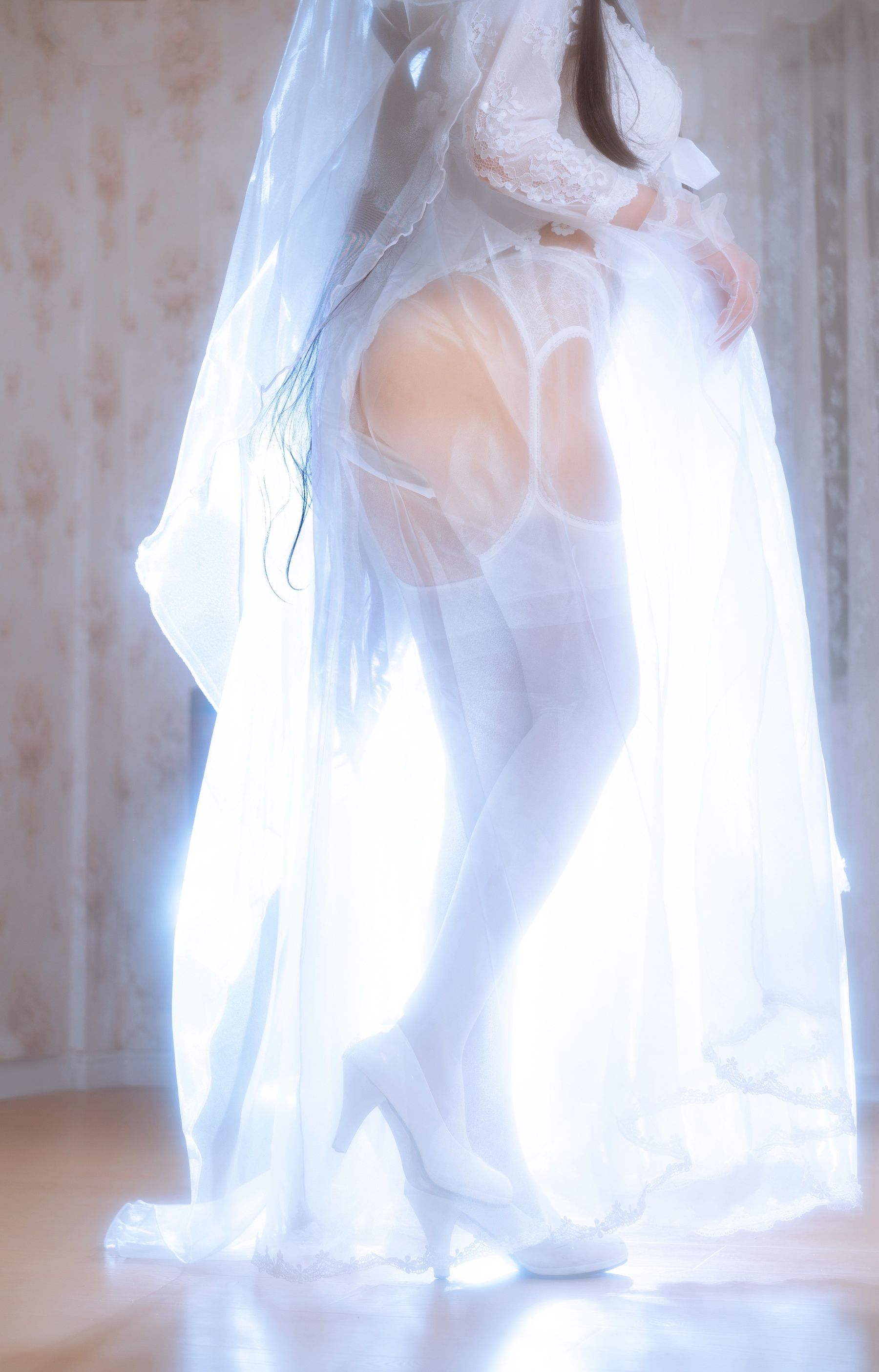 白嫩美少女鬼畜瑶 - 婚纱-图12