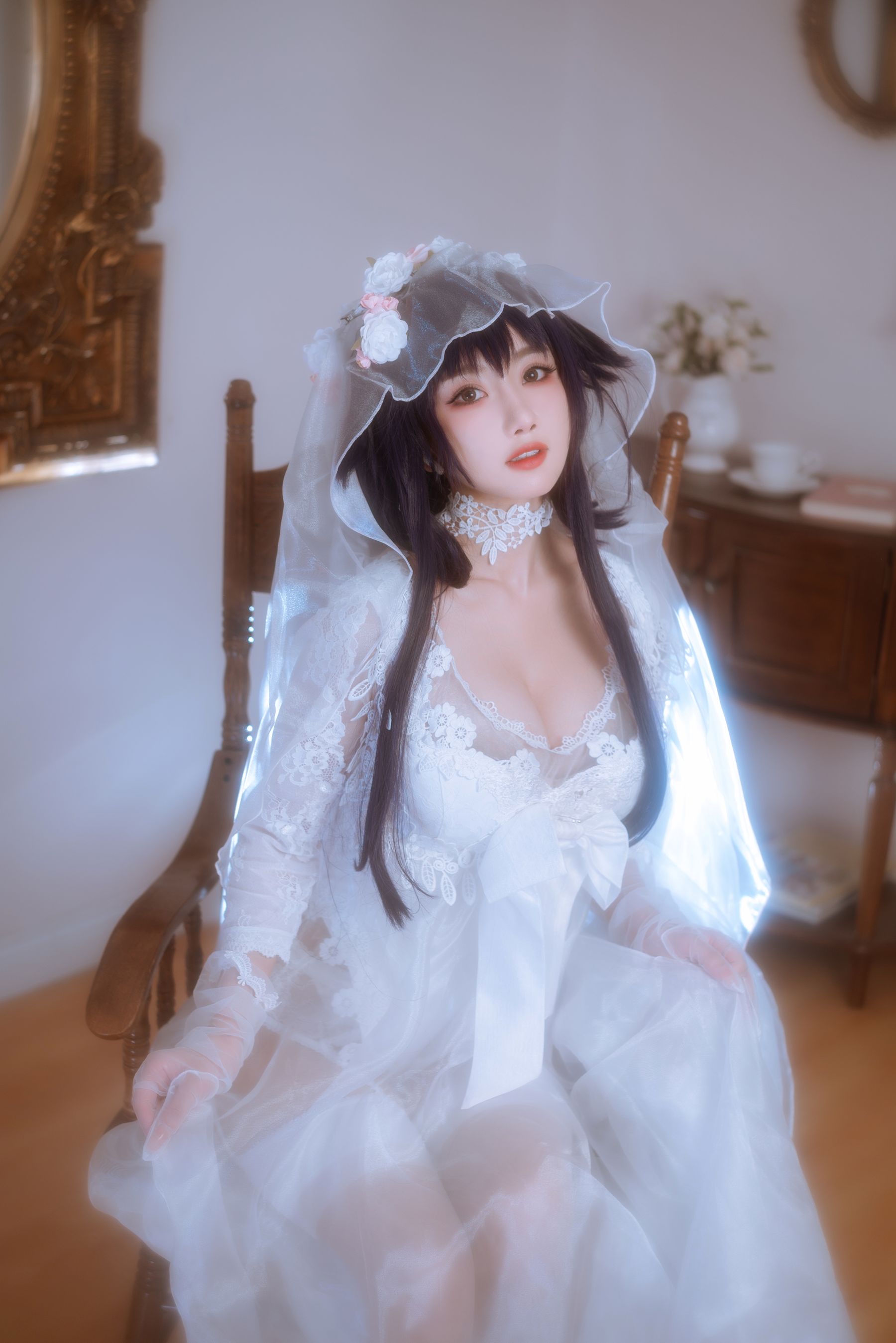 白嫩美少女鬼畜瑶 - 婚纱-图16
