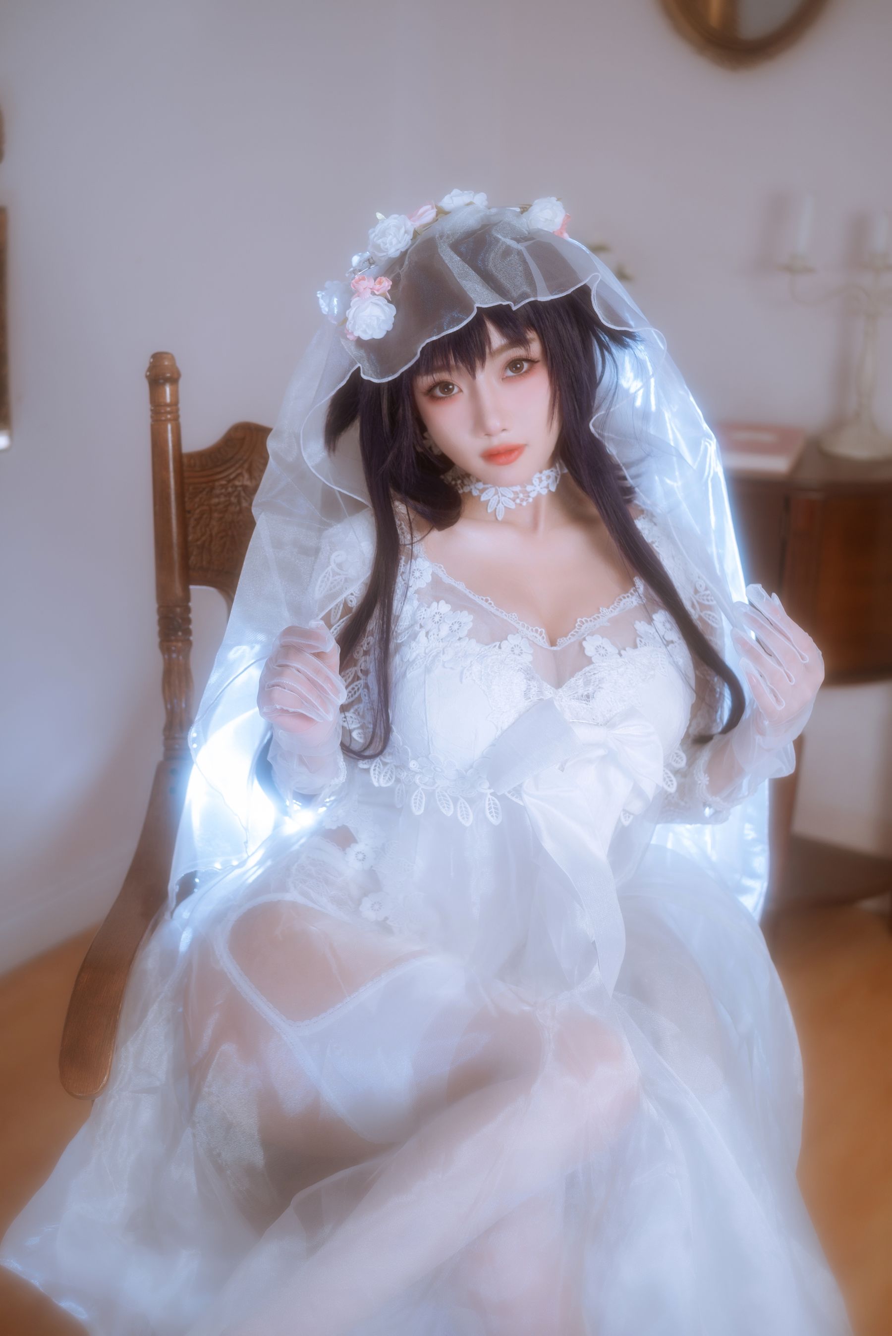 白嫩美少女鬼畜瑶 - 婚纱-图17