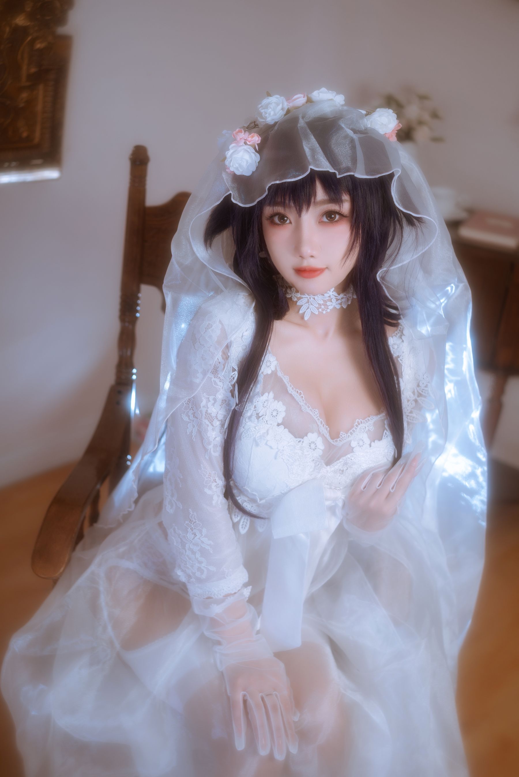 白嫩美少女鬼畜瑶 - 婚纱-图23