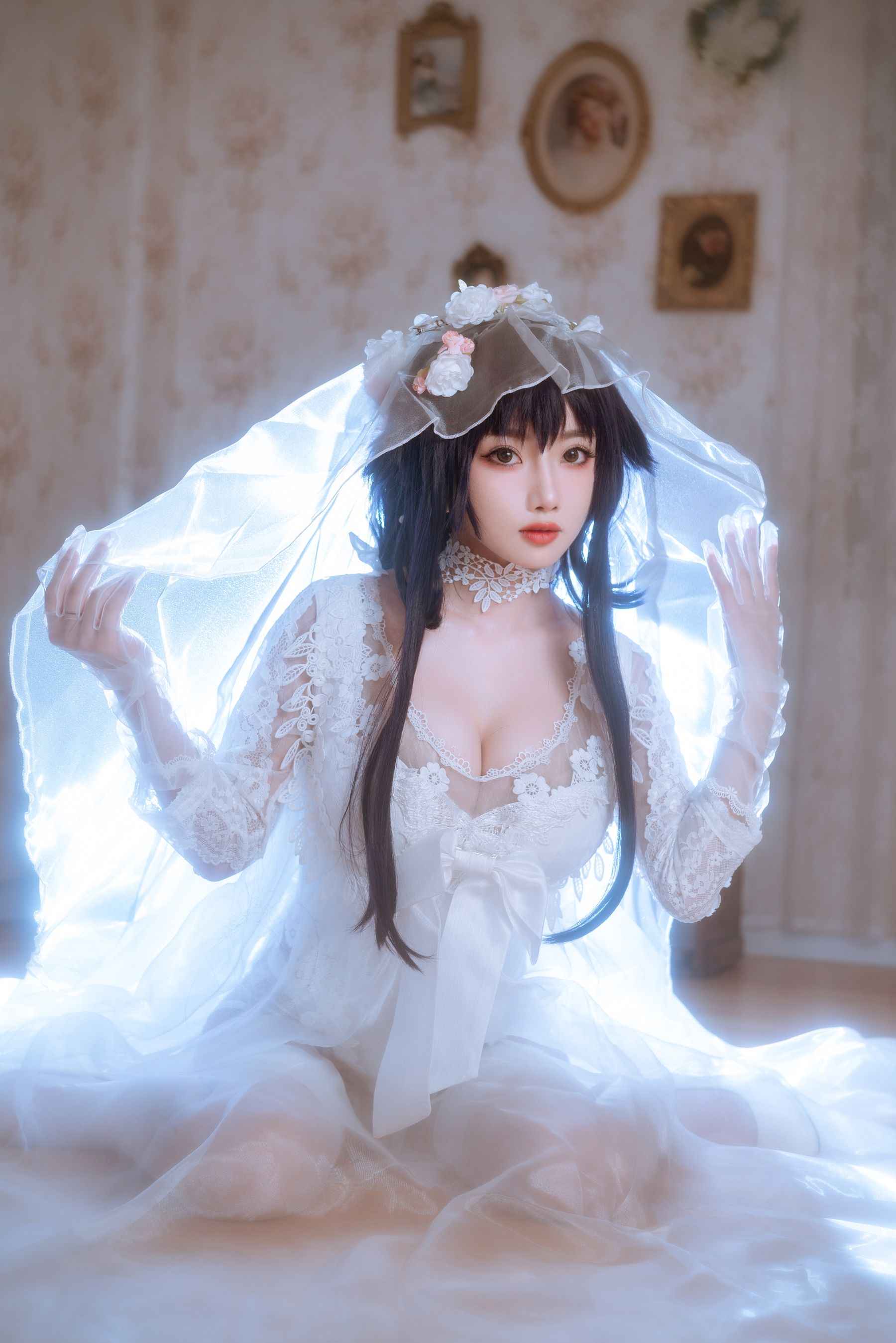 白嫩美少女鬼畜瑶 - 婚纱-图24