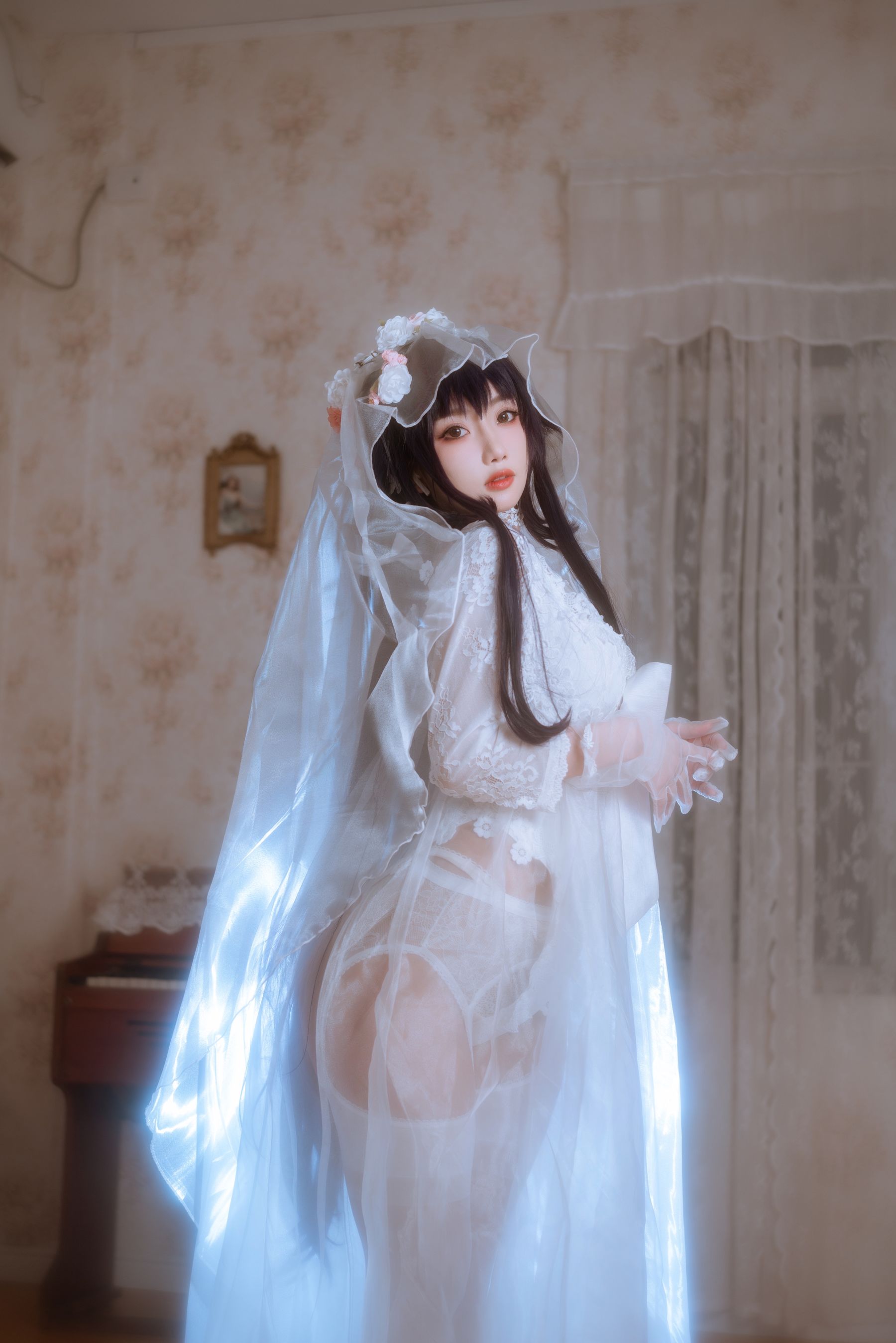 白嫩美少女鬼畜瑶 - 婚纱-图25