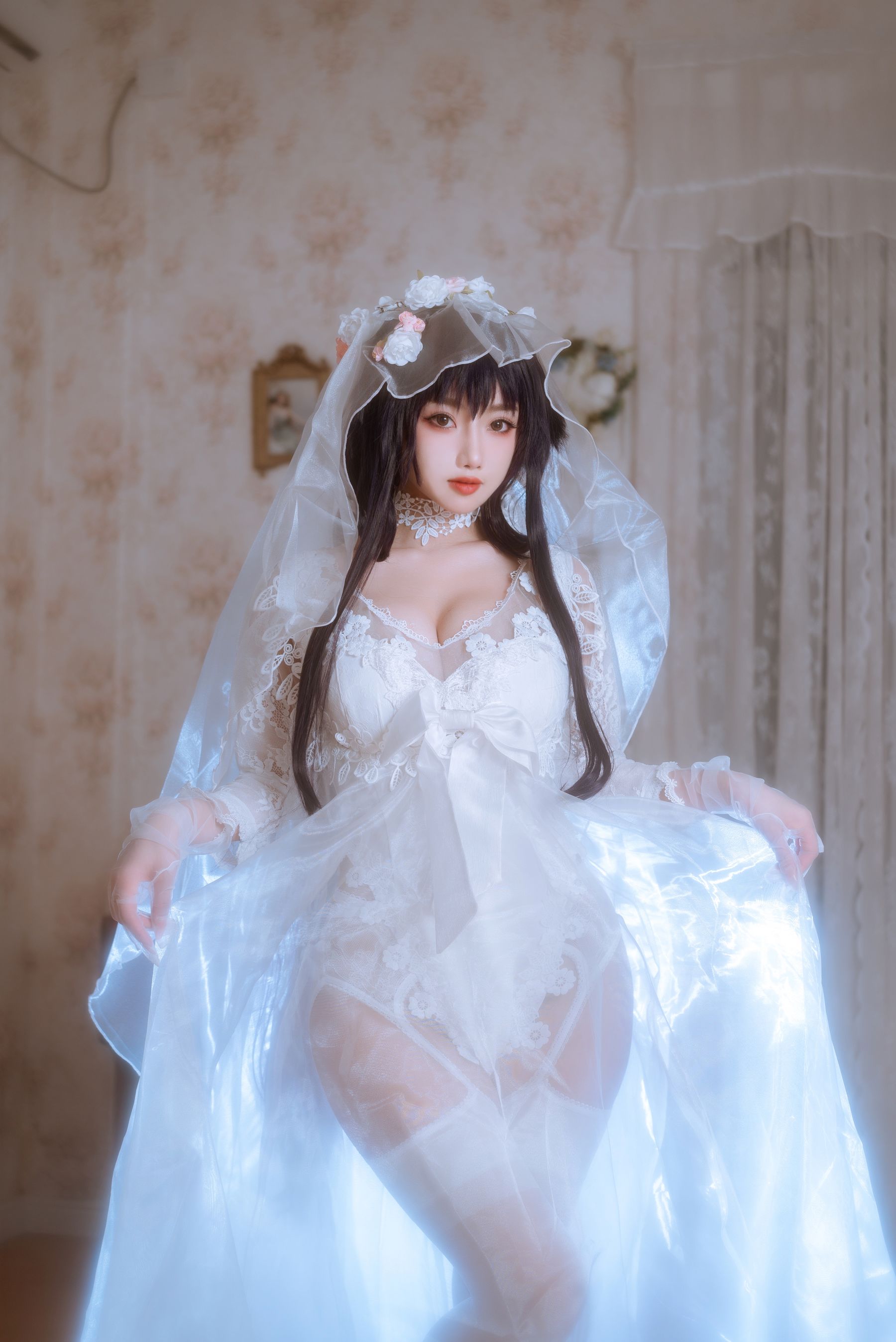 白嫩美少女鬼畜瑶 - 婚纱-图26
