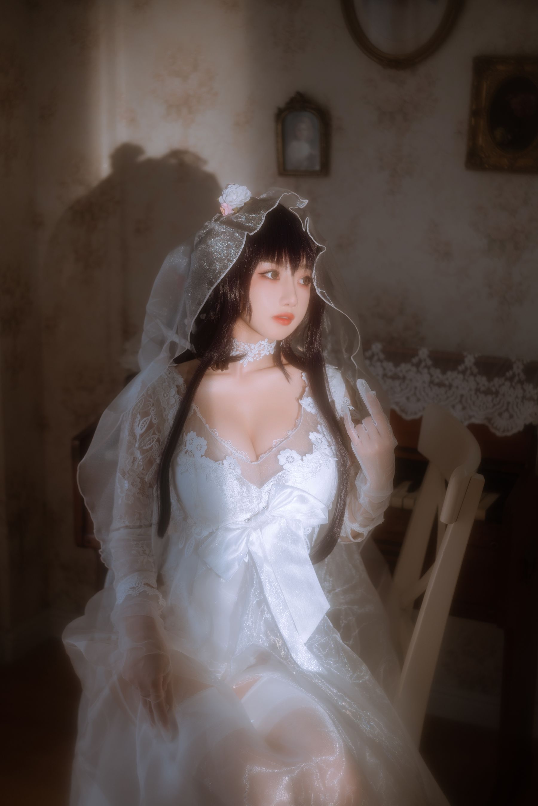 白嫩美少女鬼畜瑶 - 婚纱-图28