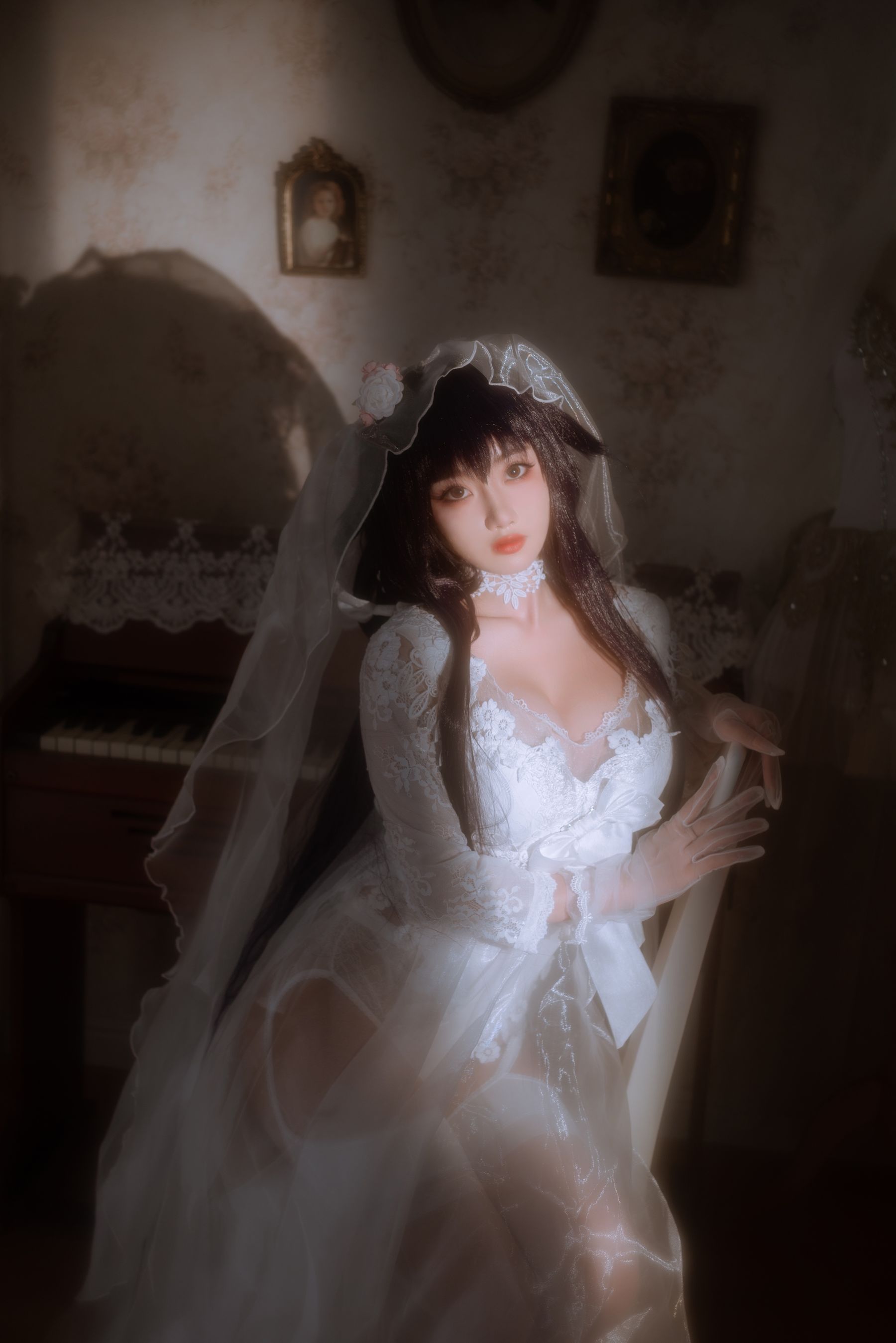 白嫩美少女鬼畜瑶 - 婚纱-图31
