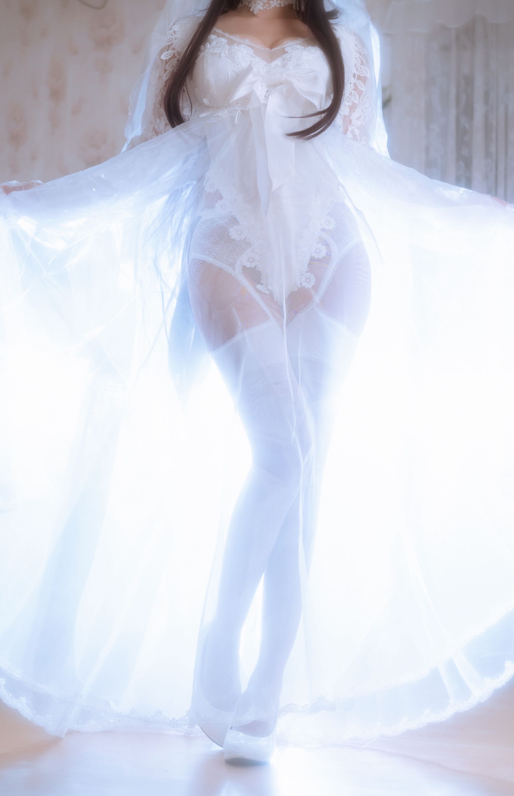 白嫩美少女鬼畜瑶 - 婚纱-图4