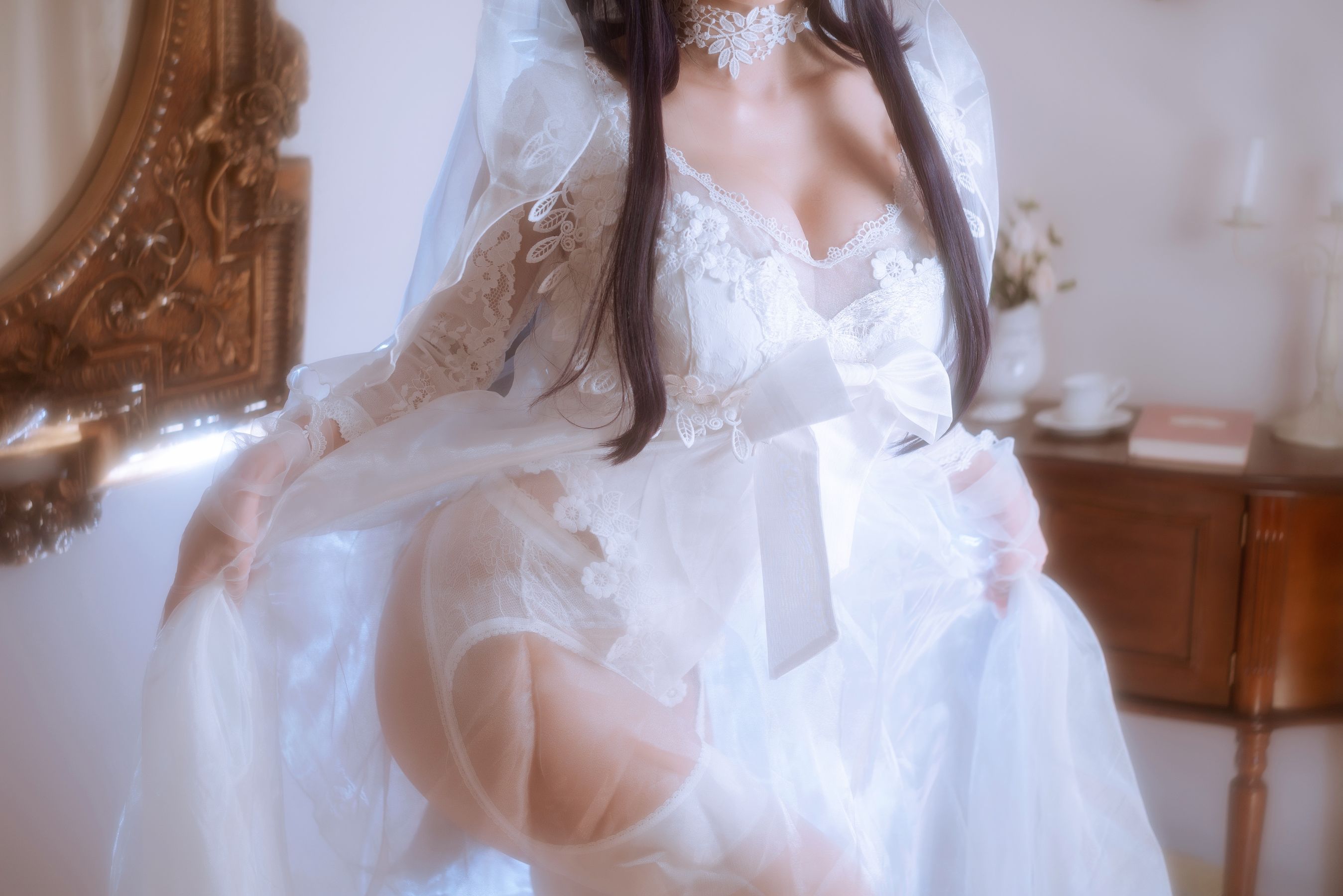 白嫩美少女鬼畜瑶 - 婚纱-图6