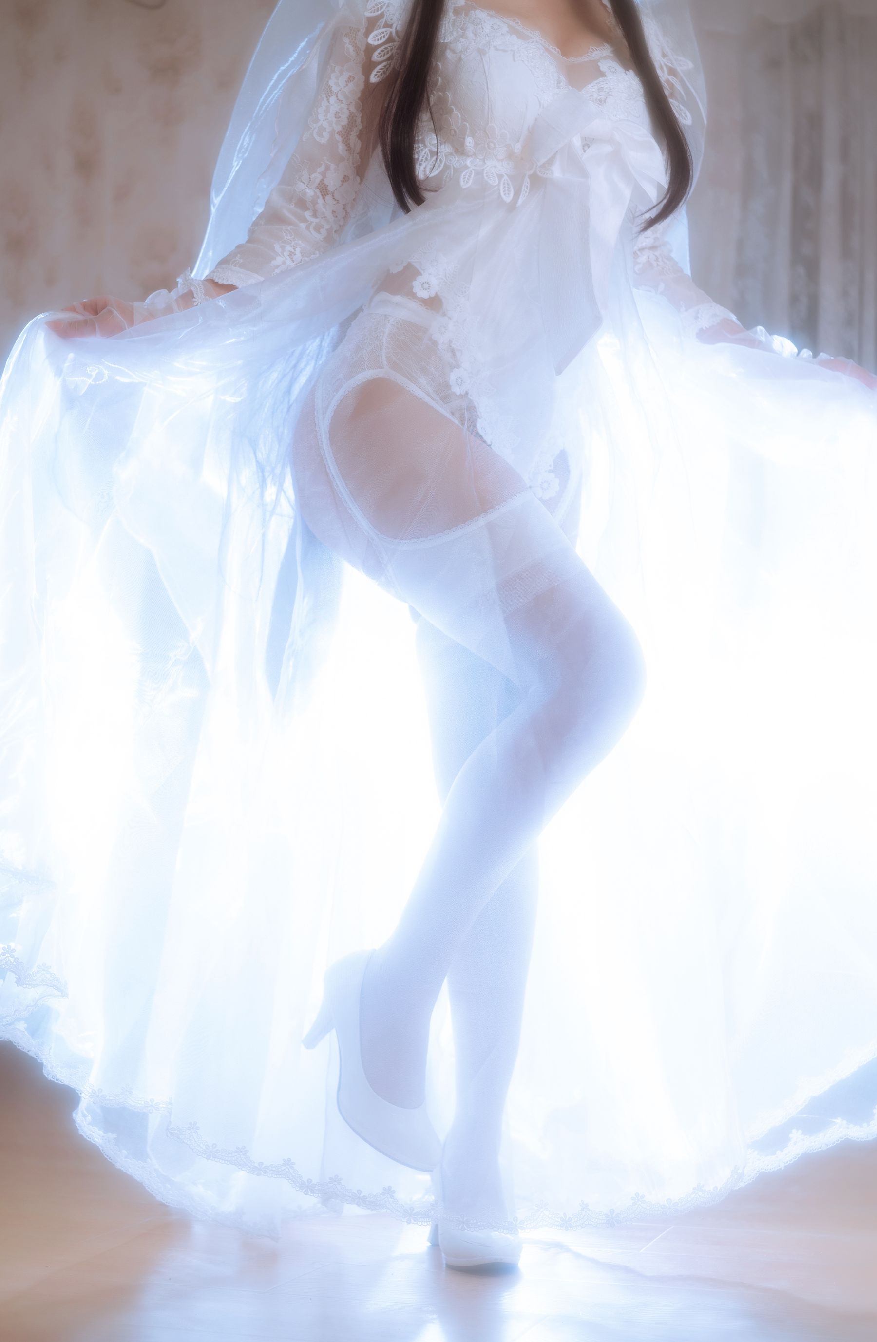 白嫩美少女鬼畜瑶 - 婚纱-图8
