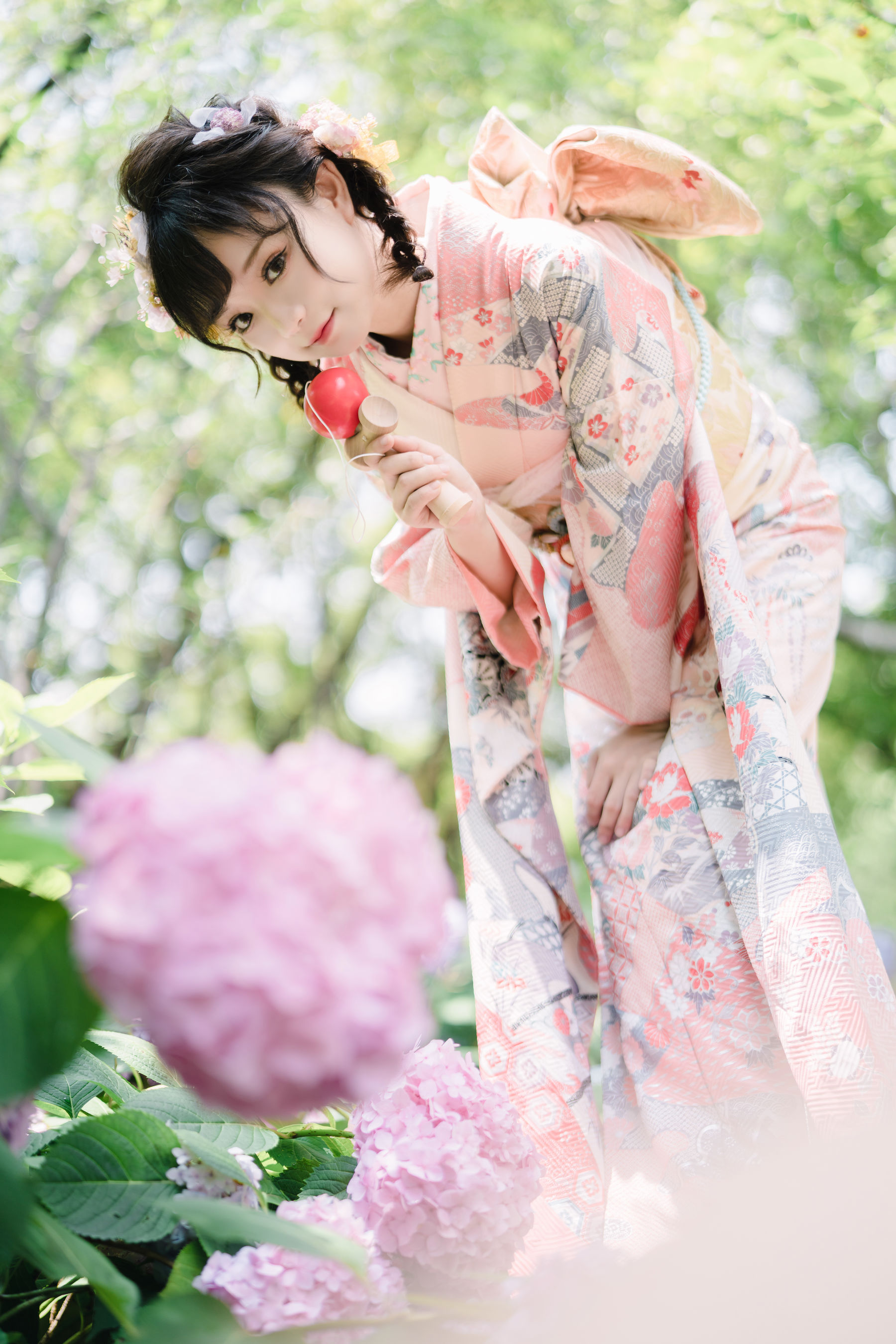 花柒Hana - 绣球花和服-图14