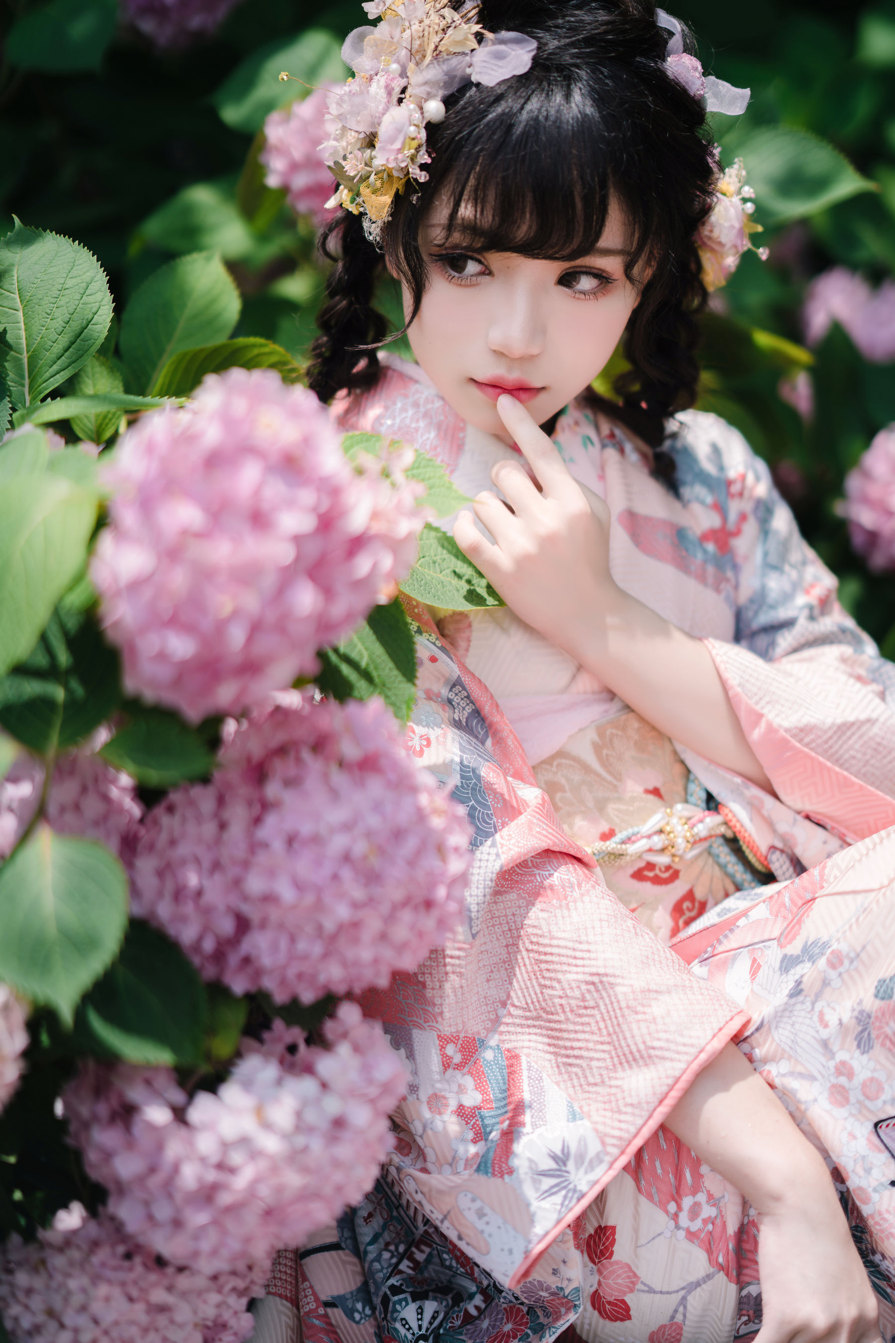 花柒Hana - 绣球花和服-图17