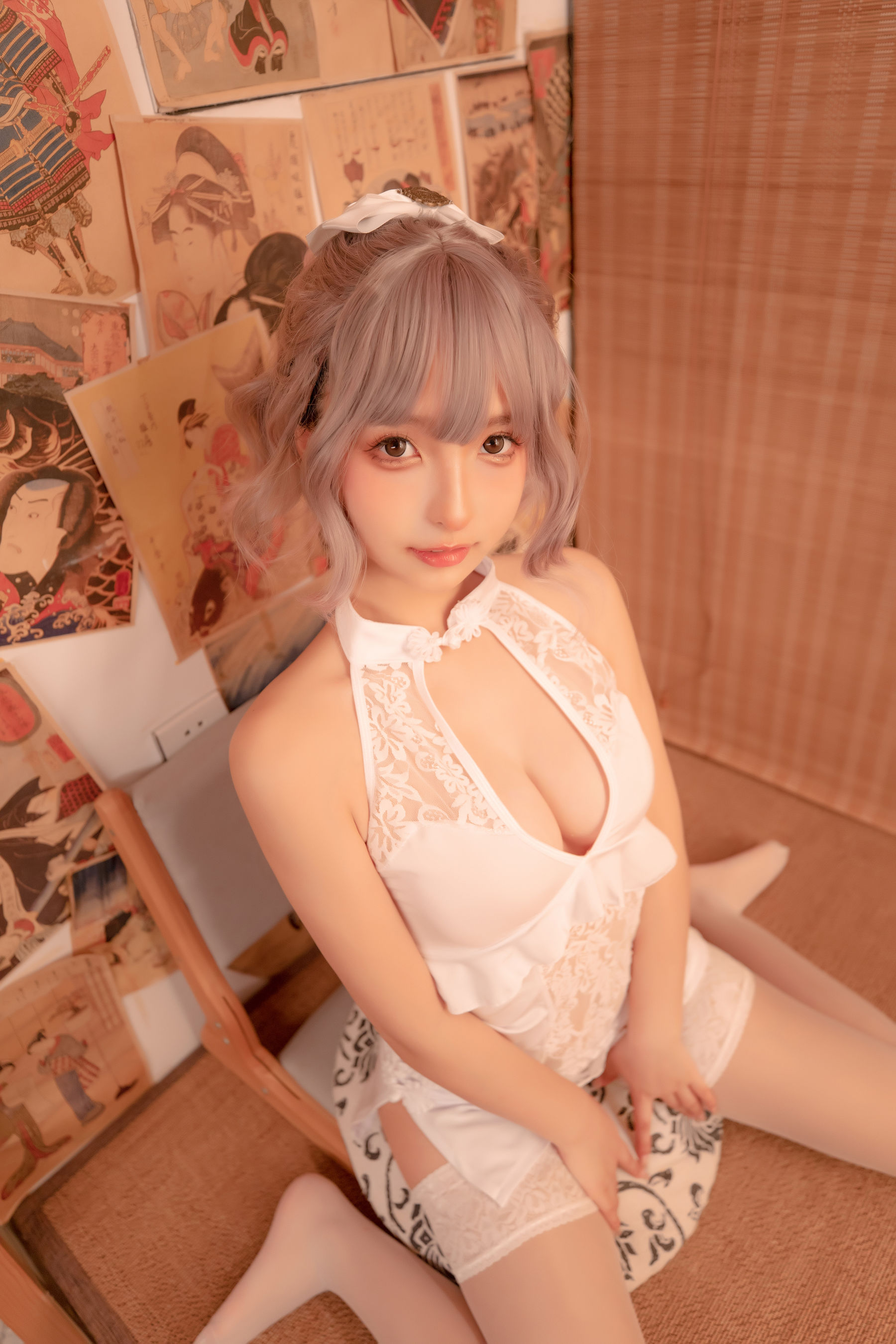 神楽坂真冬 白旗袍-图1
