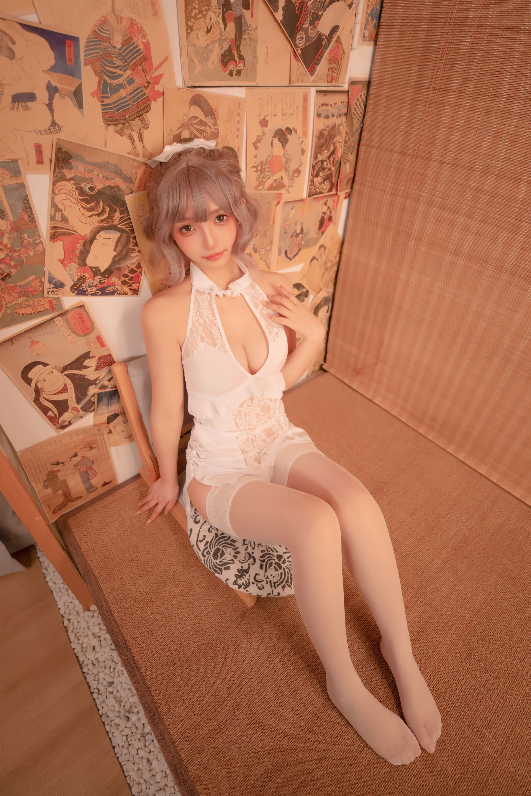 神楽坂真冬 白旗袍-图29