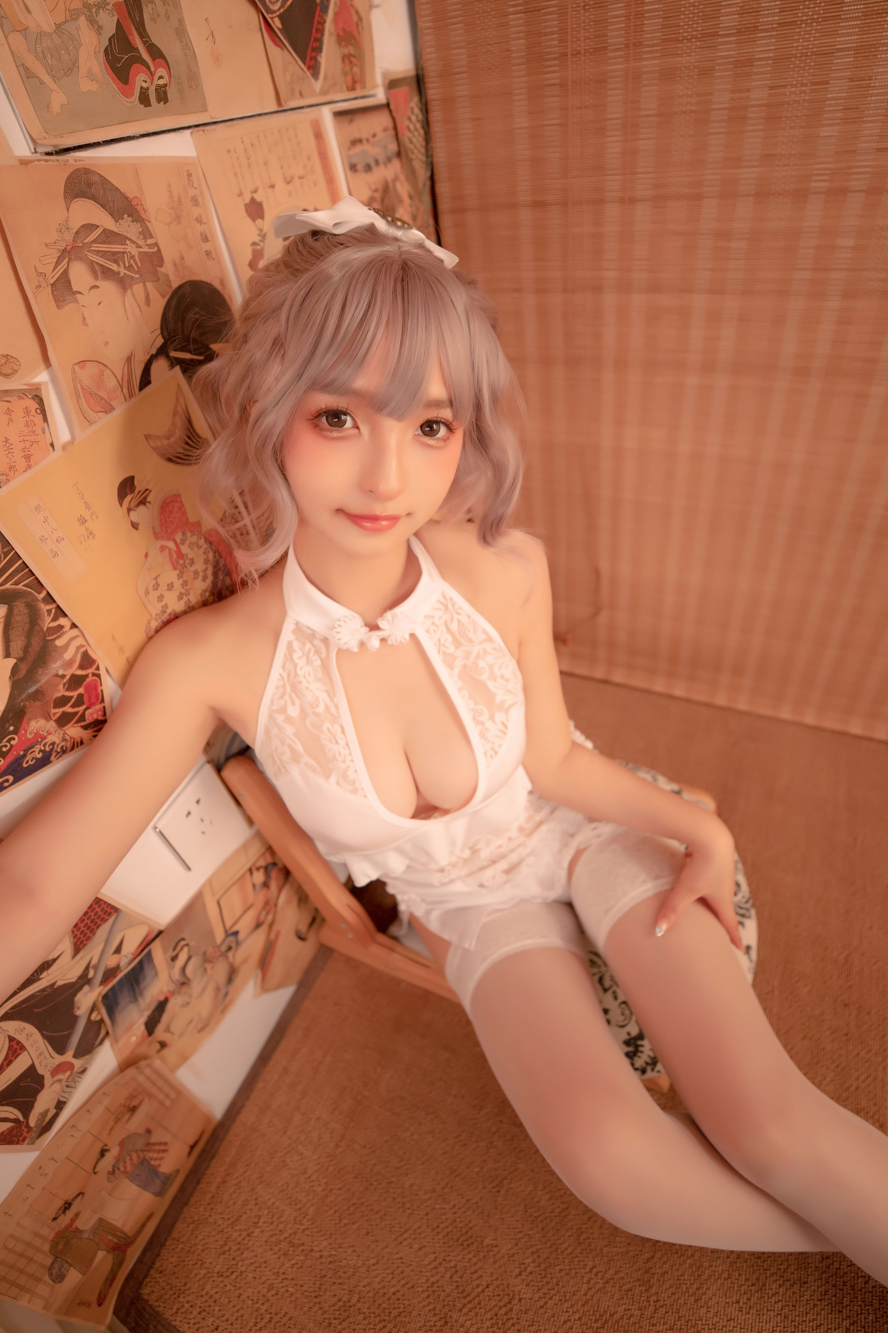 神楽坂真冬 白旗袍-图33