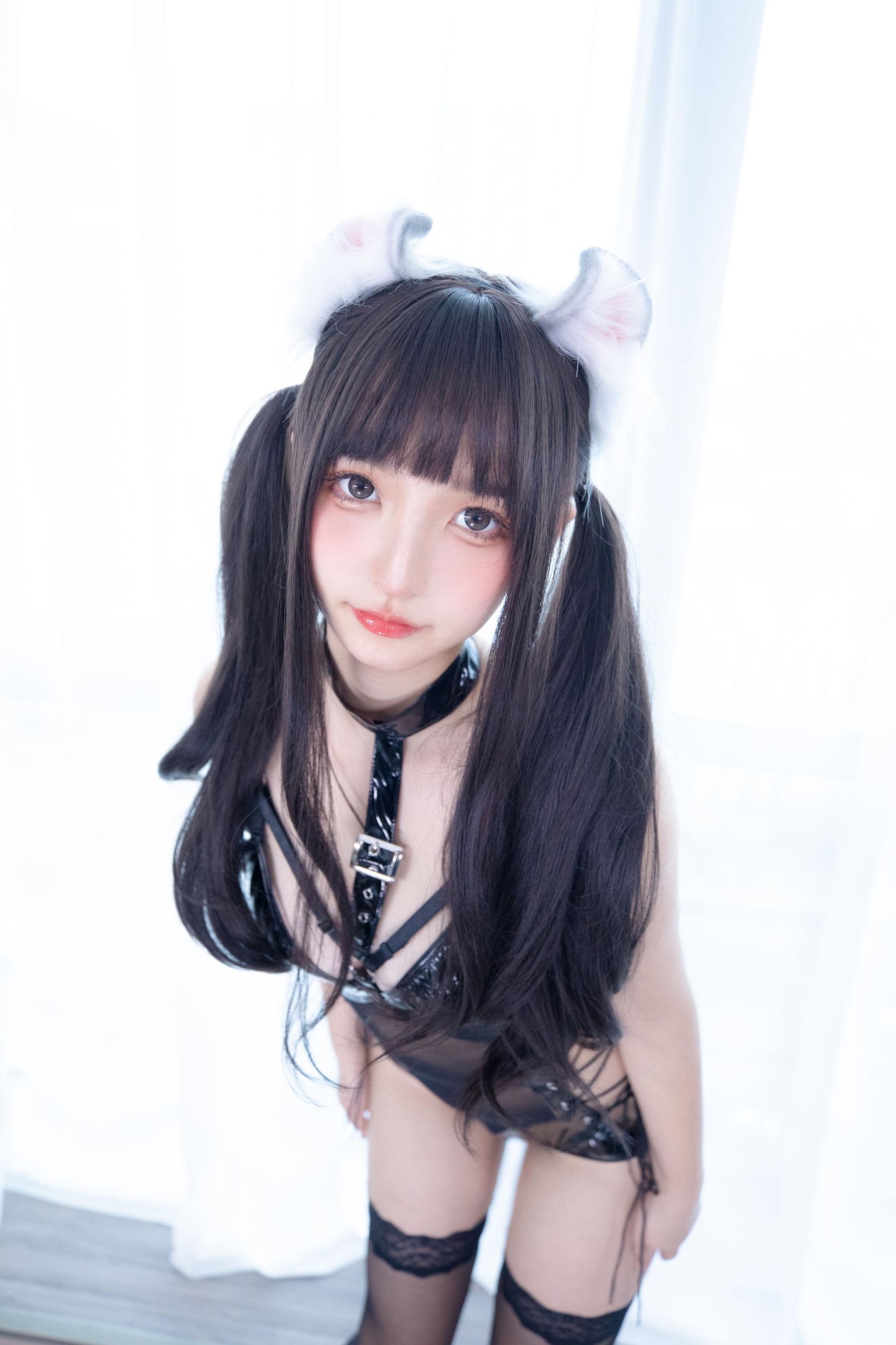 萝莉神楽板真冬 黑丝与黑胶-图5