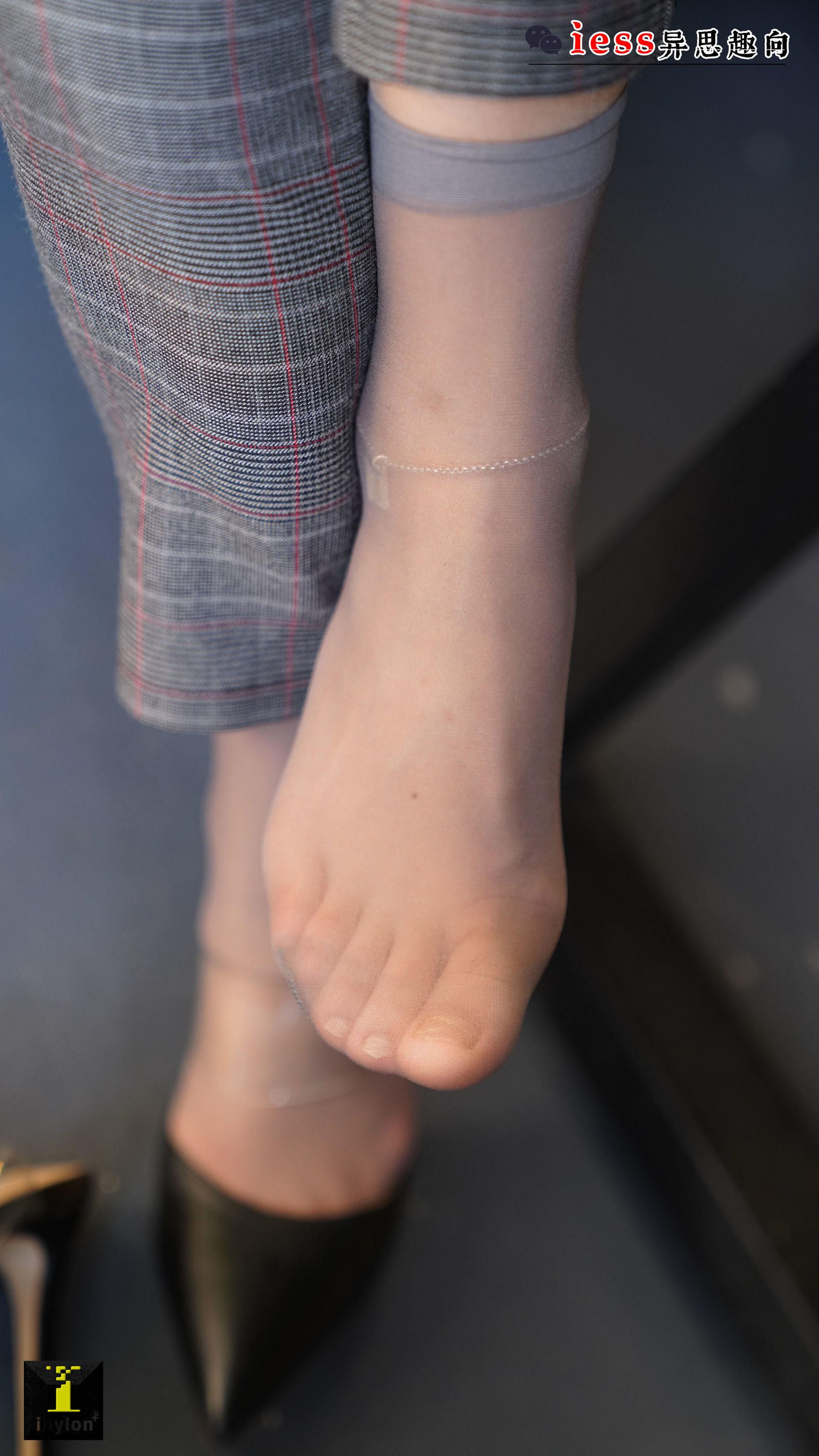 132 模特格格 《精彩的短灰丝特写》-图25