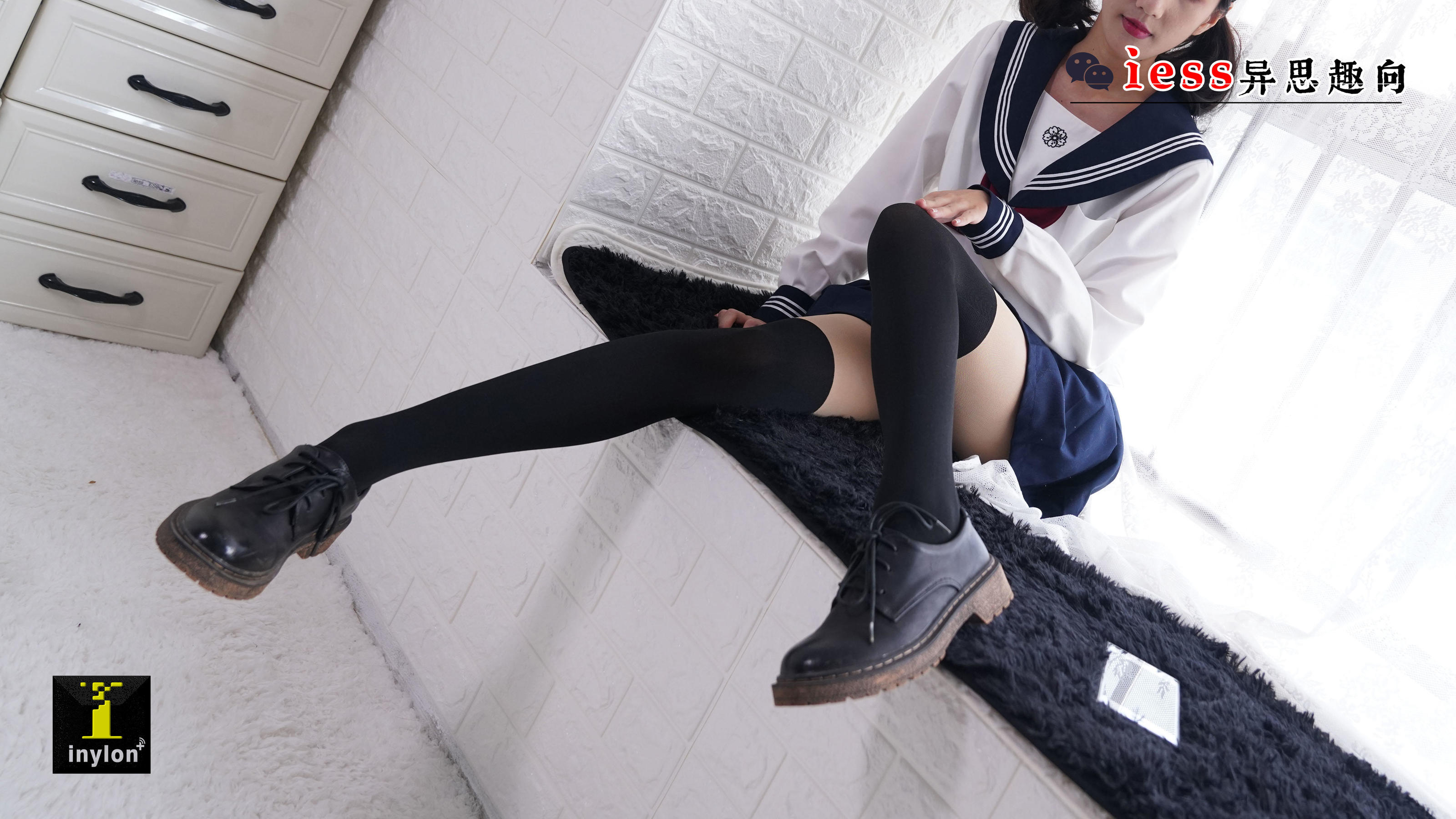133 模特森爷 《假双短JK袜》-图9