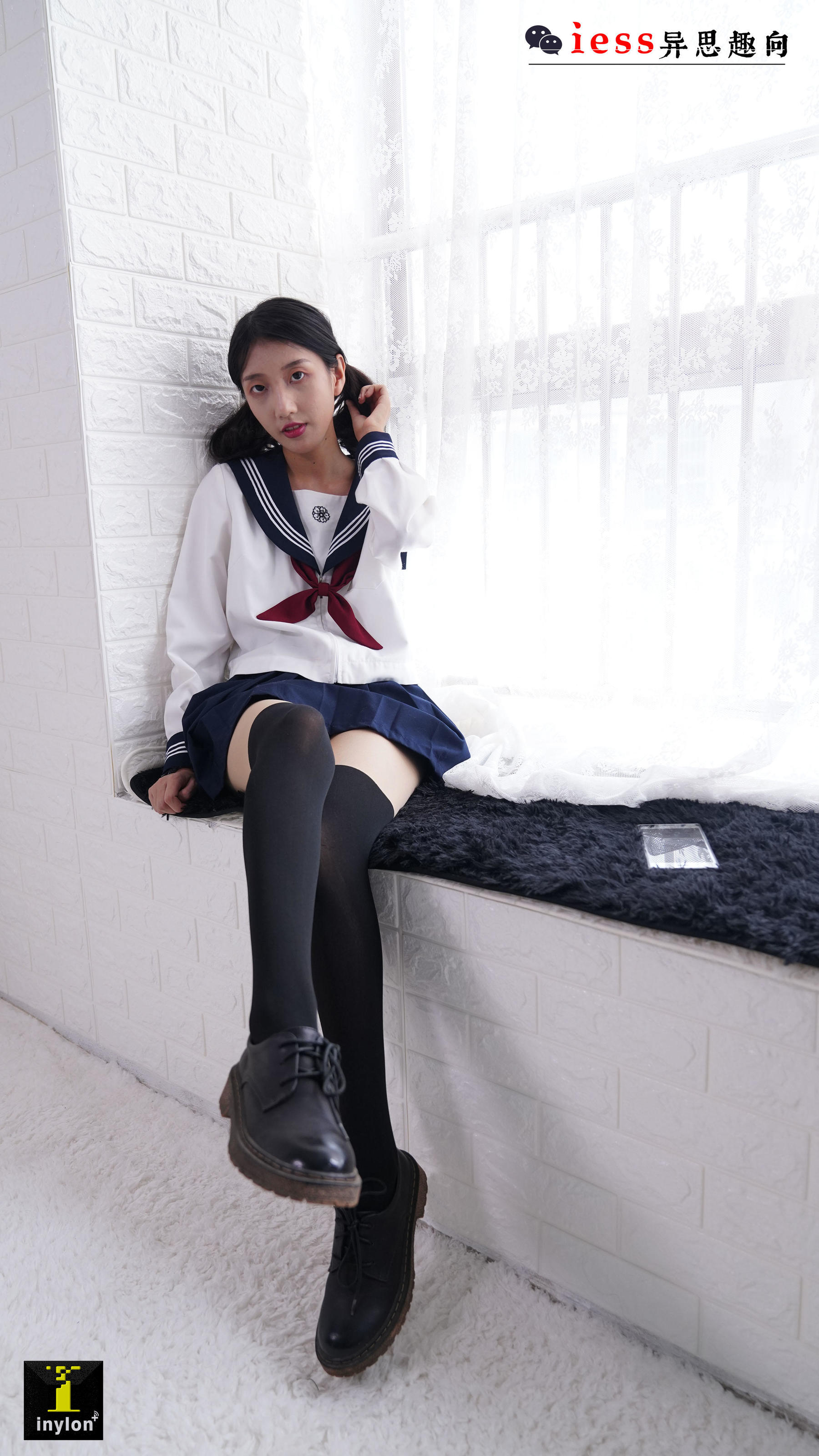 133 模特森爷 《假双短JK袜》-图12