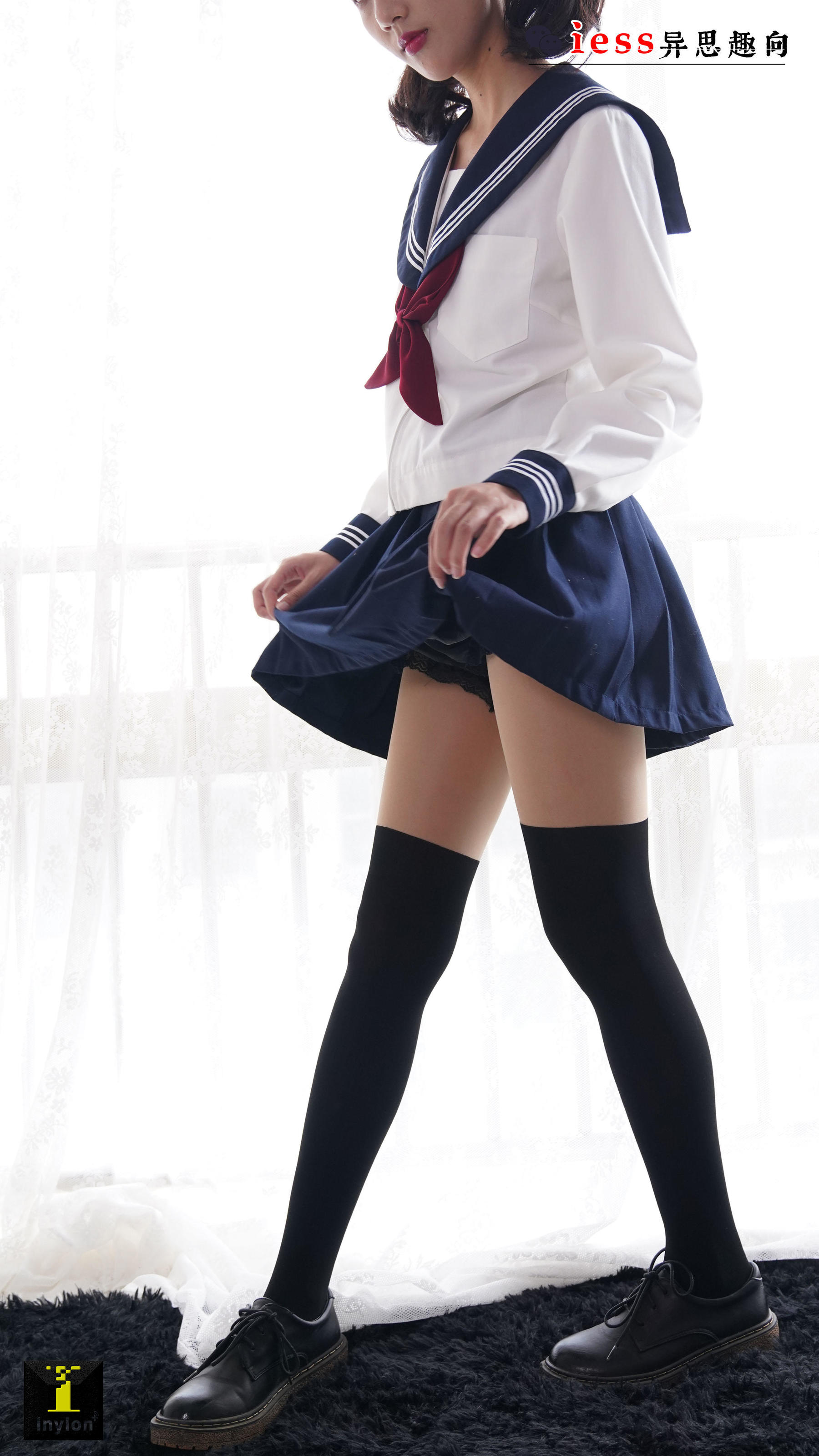 133 模特森爷 《假双短JK袜》-图26