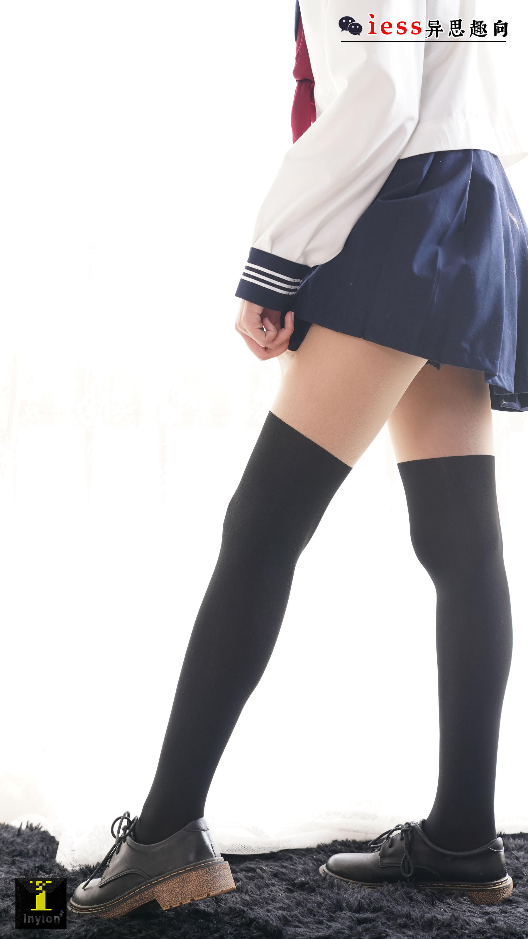 133 模特森爷 《假双短JK袜》-图43