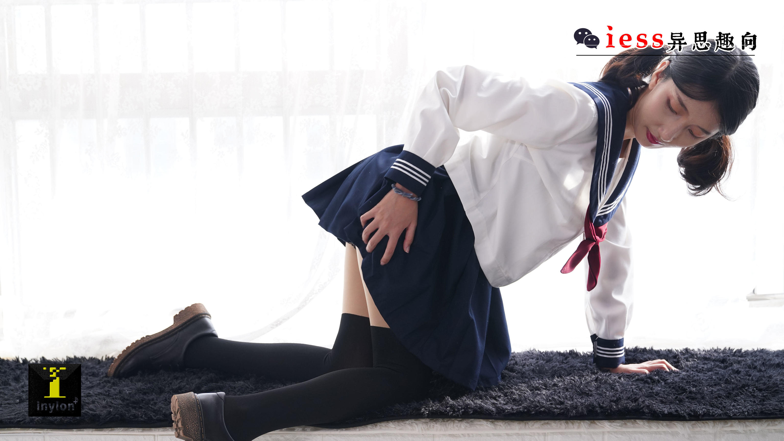133 模特森爷 《假双短JK袜》-图48