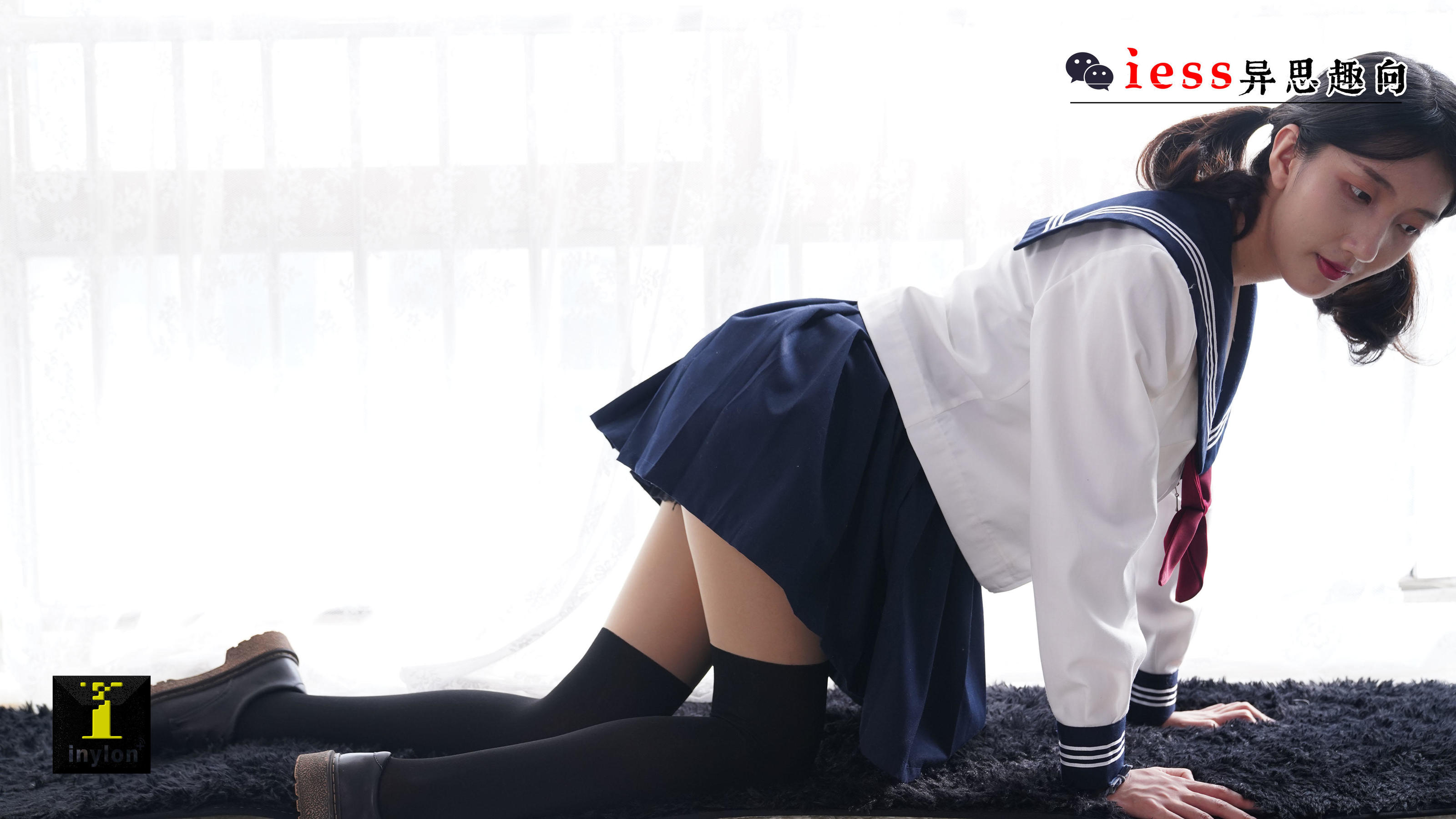 133 模特森爷 《假双短JK袜》-图49