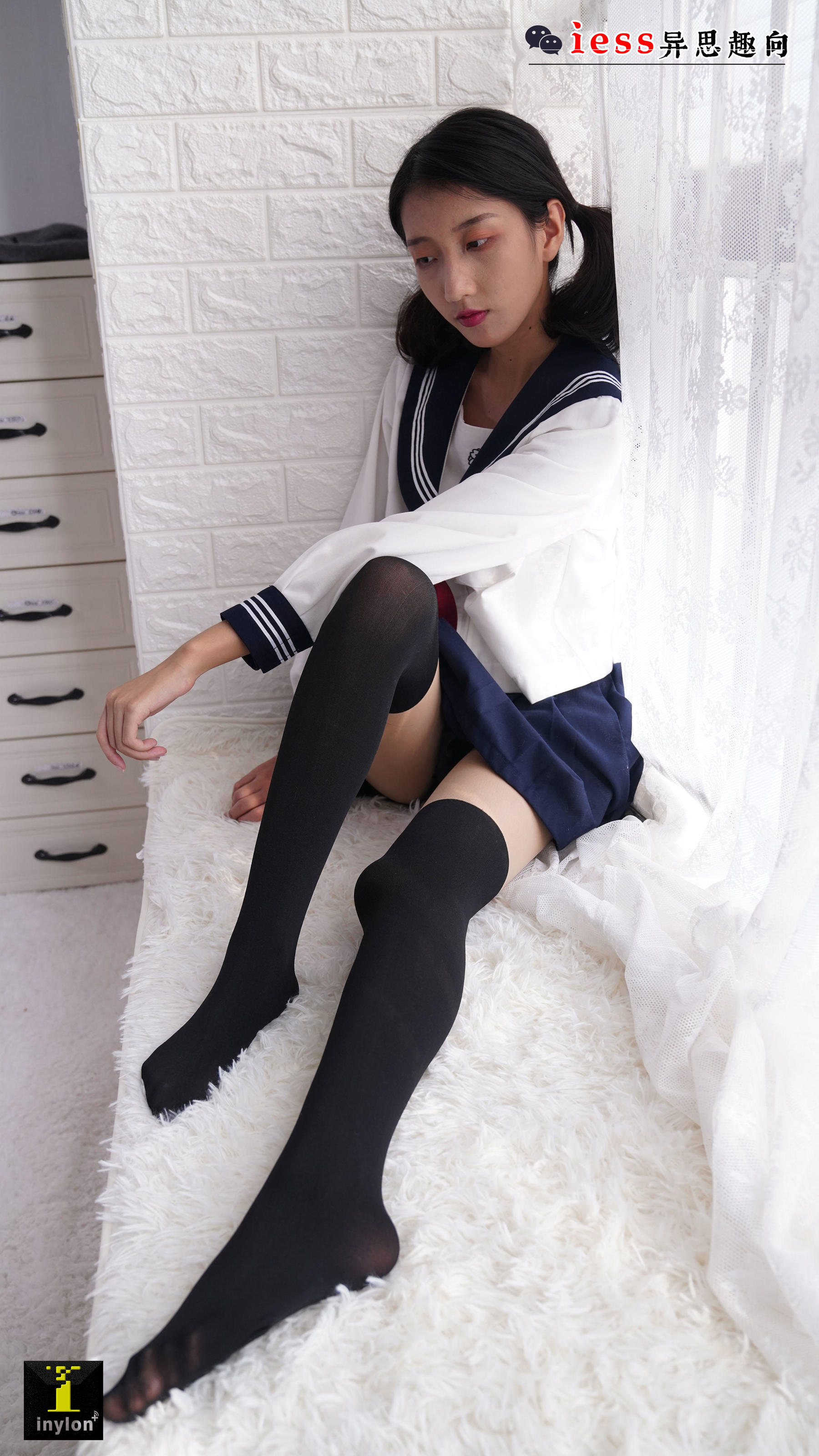 133 模特森爷 《假双短JK袜》-图65