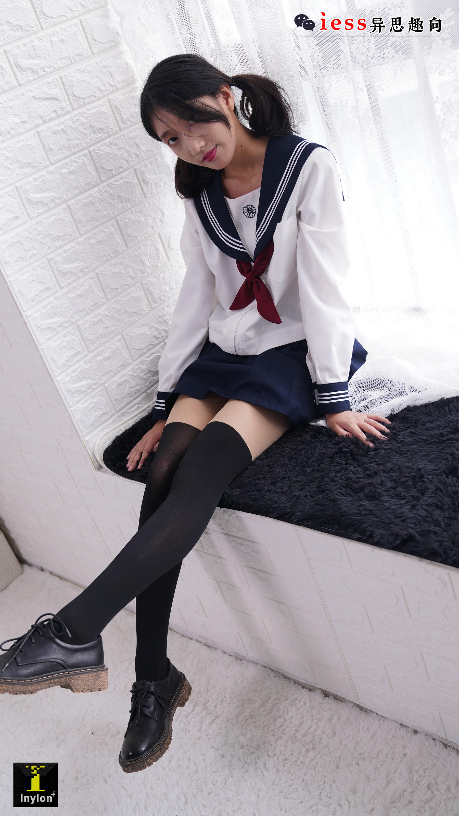 133 模特森爷 《假双短JK袜》-图66