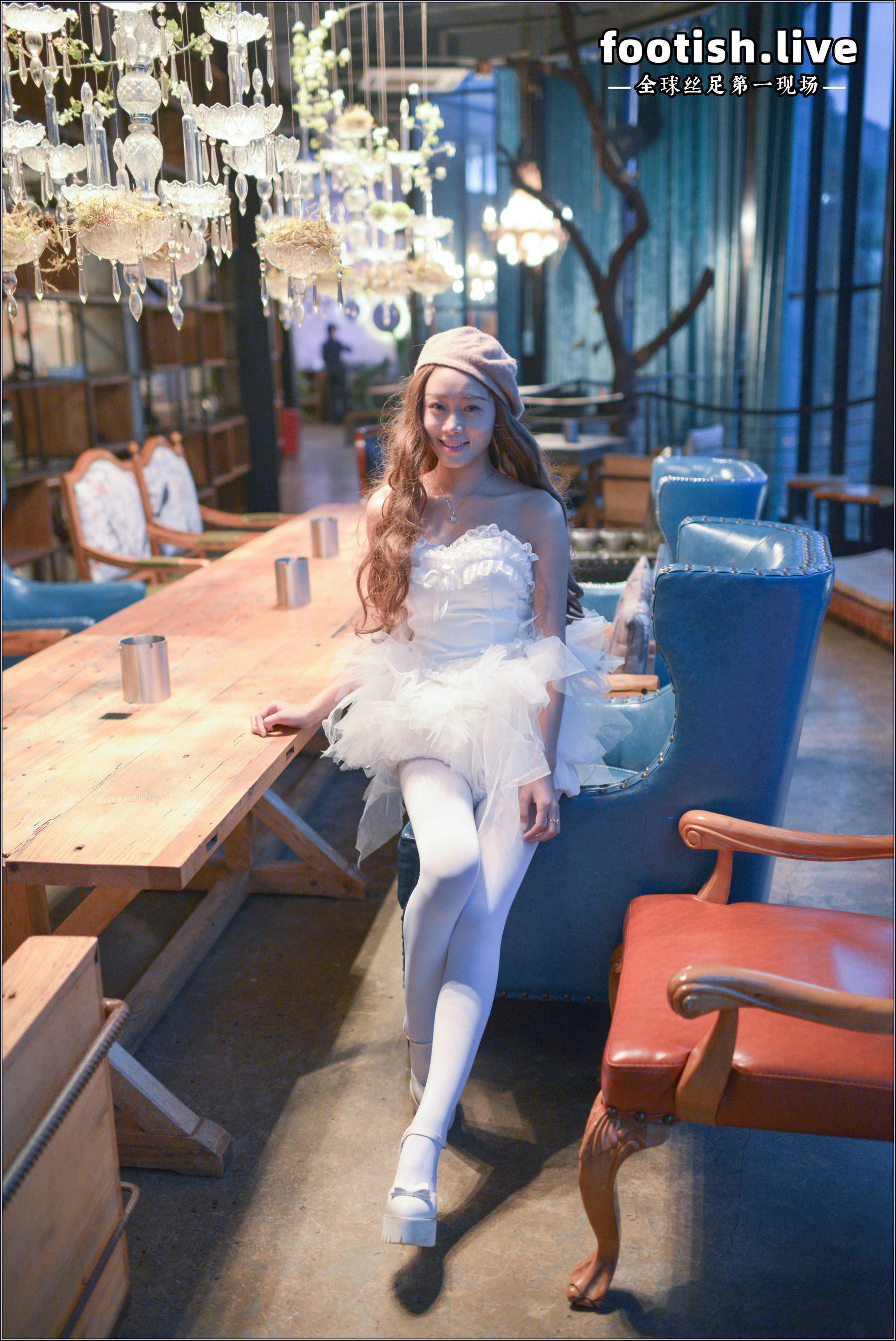 162 模特小黑妹婧婧 《另类白色趣味》-图44
