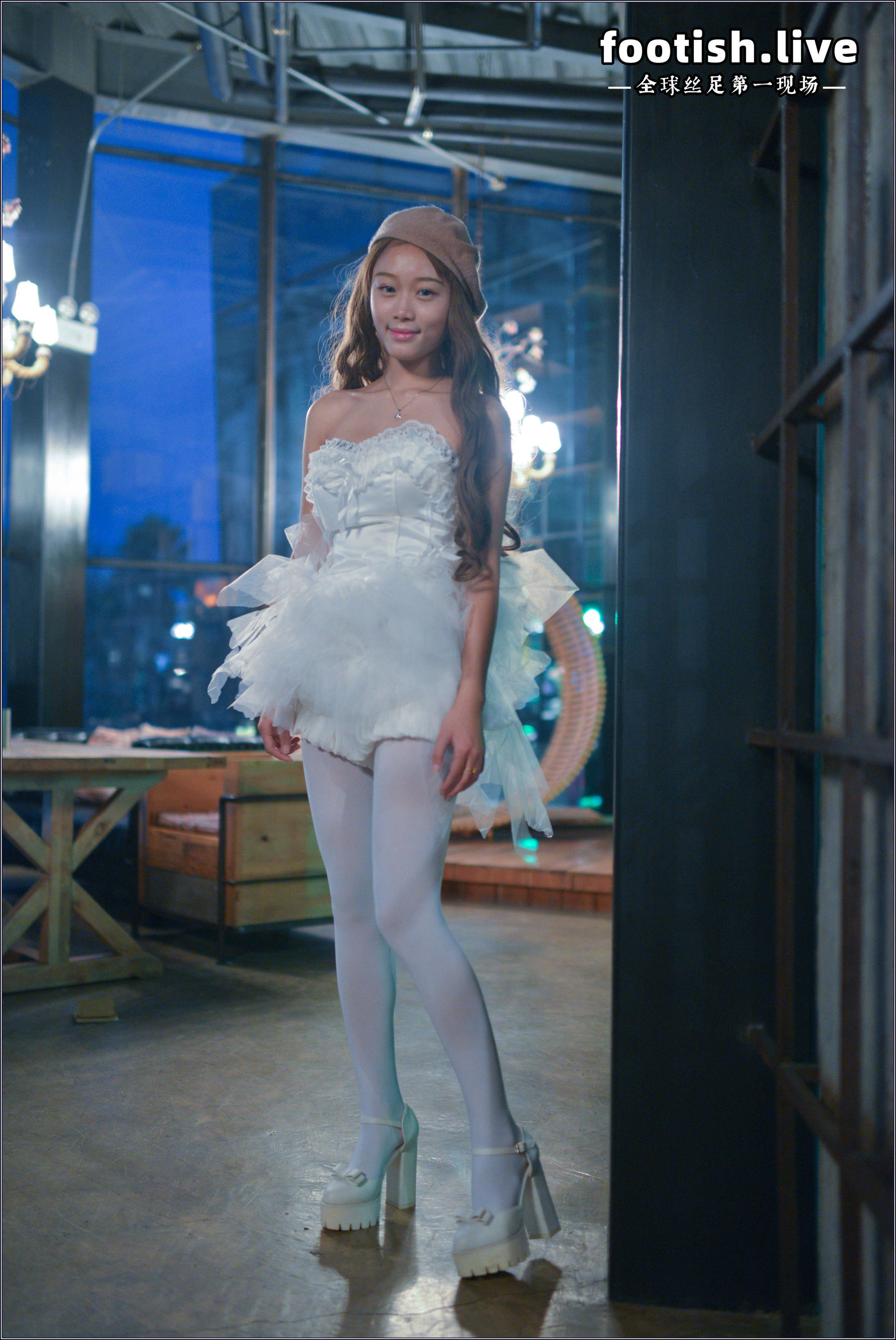 162 模特小黑妹婧婧 《另类白色趣味》-图49