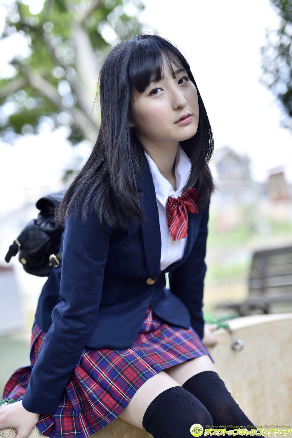 平野聪子《黒髪ロングに透き通る美肌の正統派美少女!》  NO.1214-图0