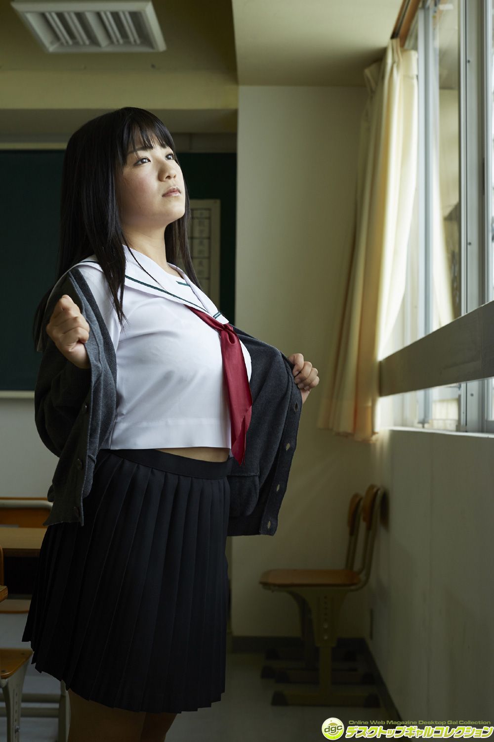 北見千賀《正統派ぽっちゃりアイドルの制服美女紀行!》  NO.1220-图1