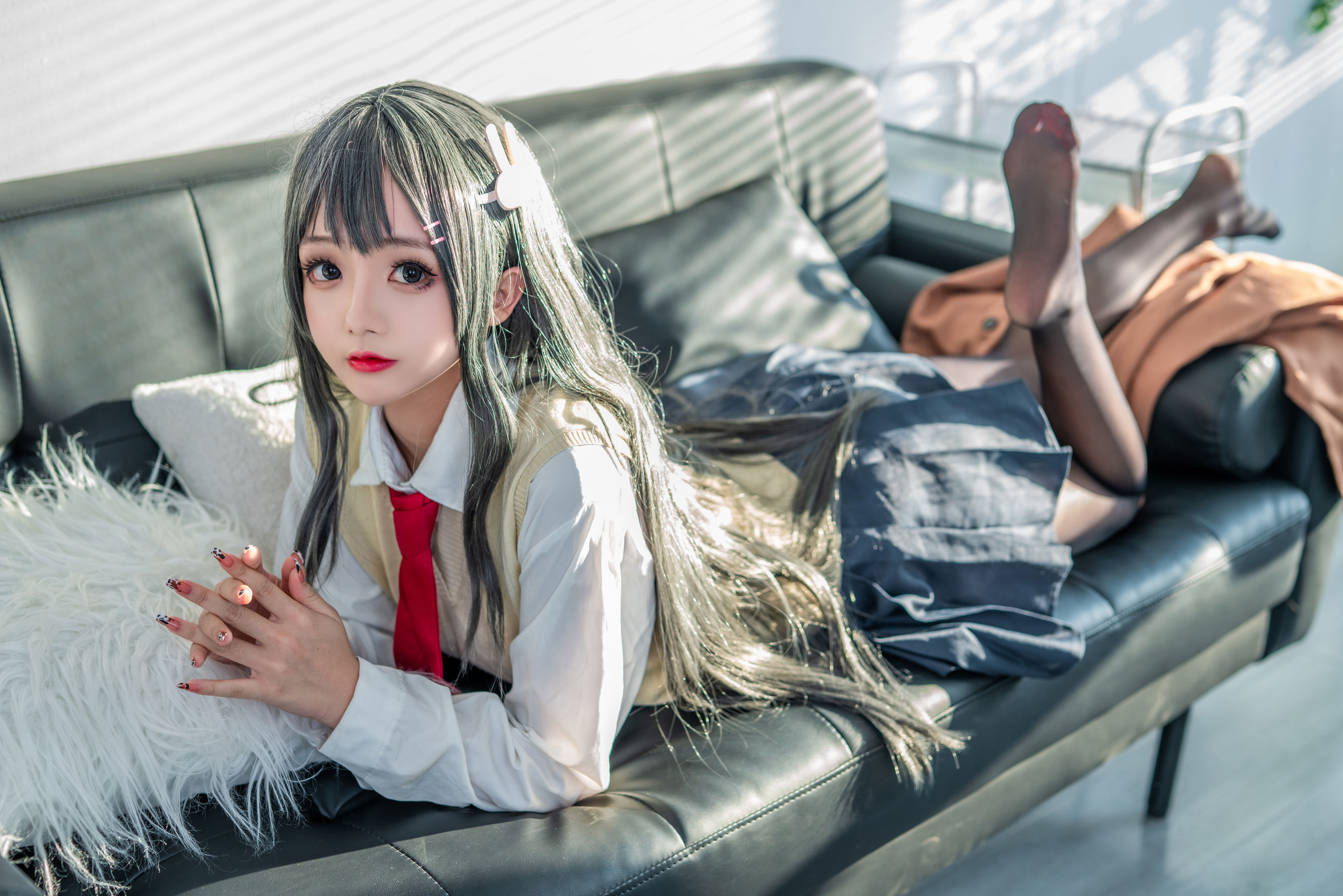 Cosplay日奈娇 - 麻衣校服-图16