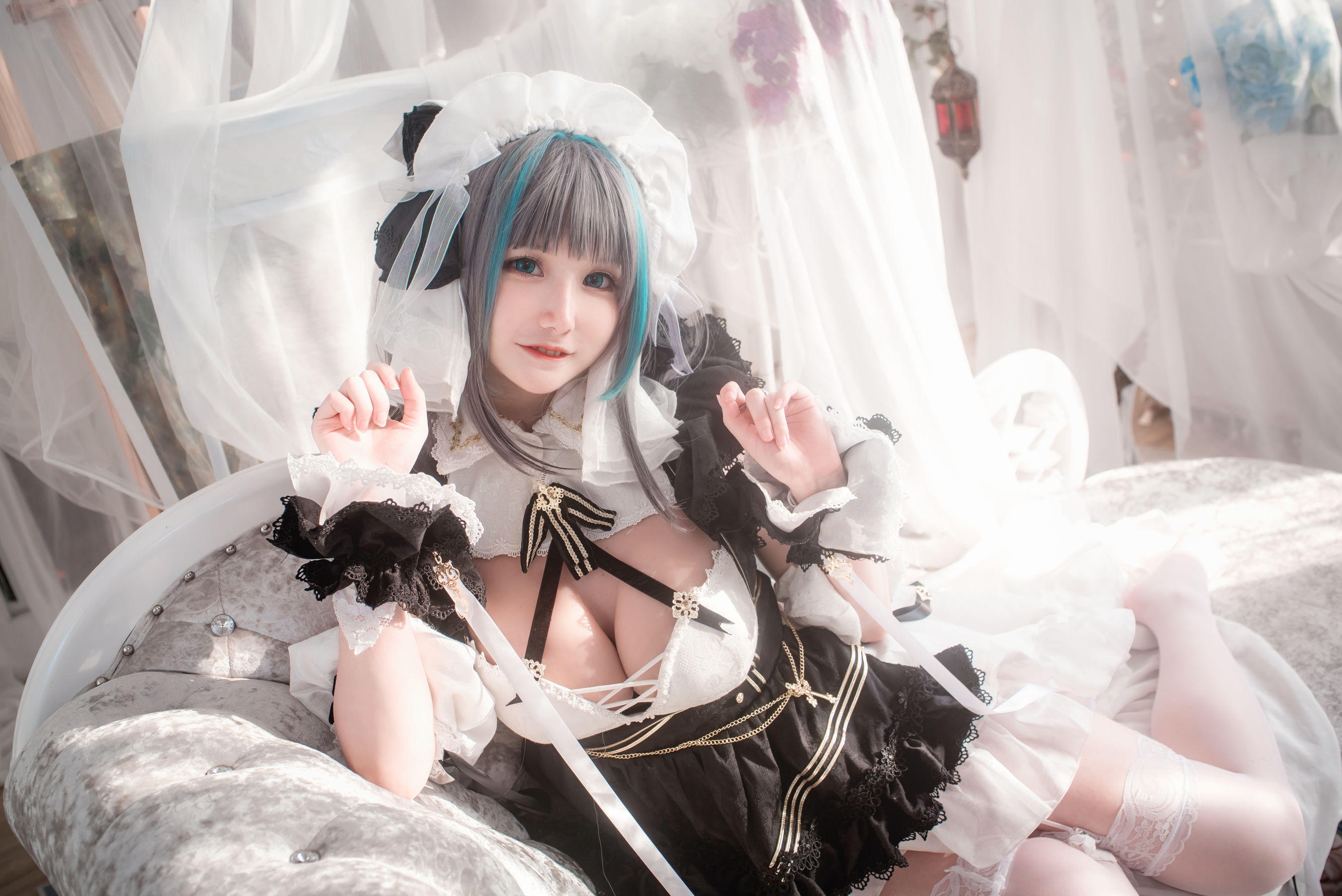 COS妹子仙九Airi - 柴郡女仆-图10